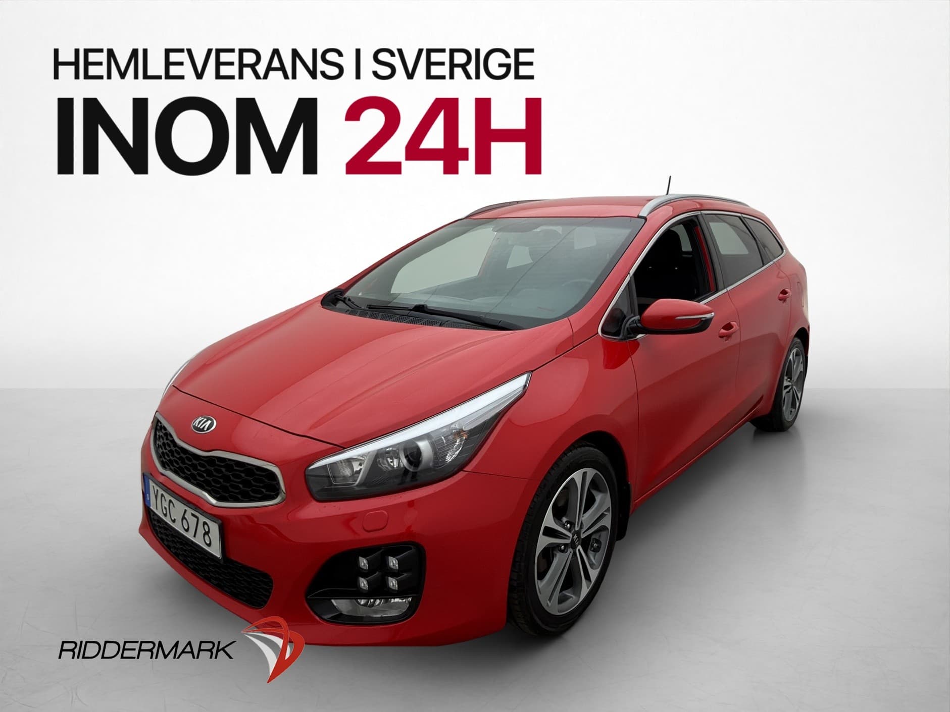 Kia Ceed CRDi 136hk GT-Line M/K-Värm 1-Brukare Navi Kamera