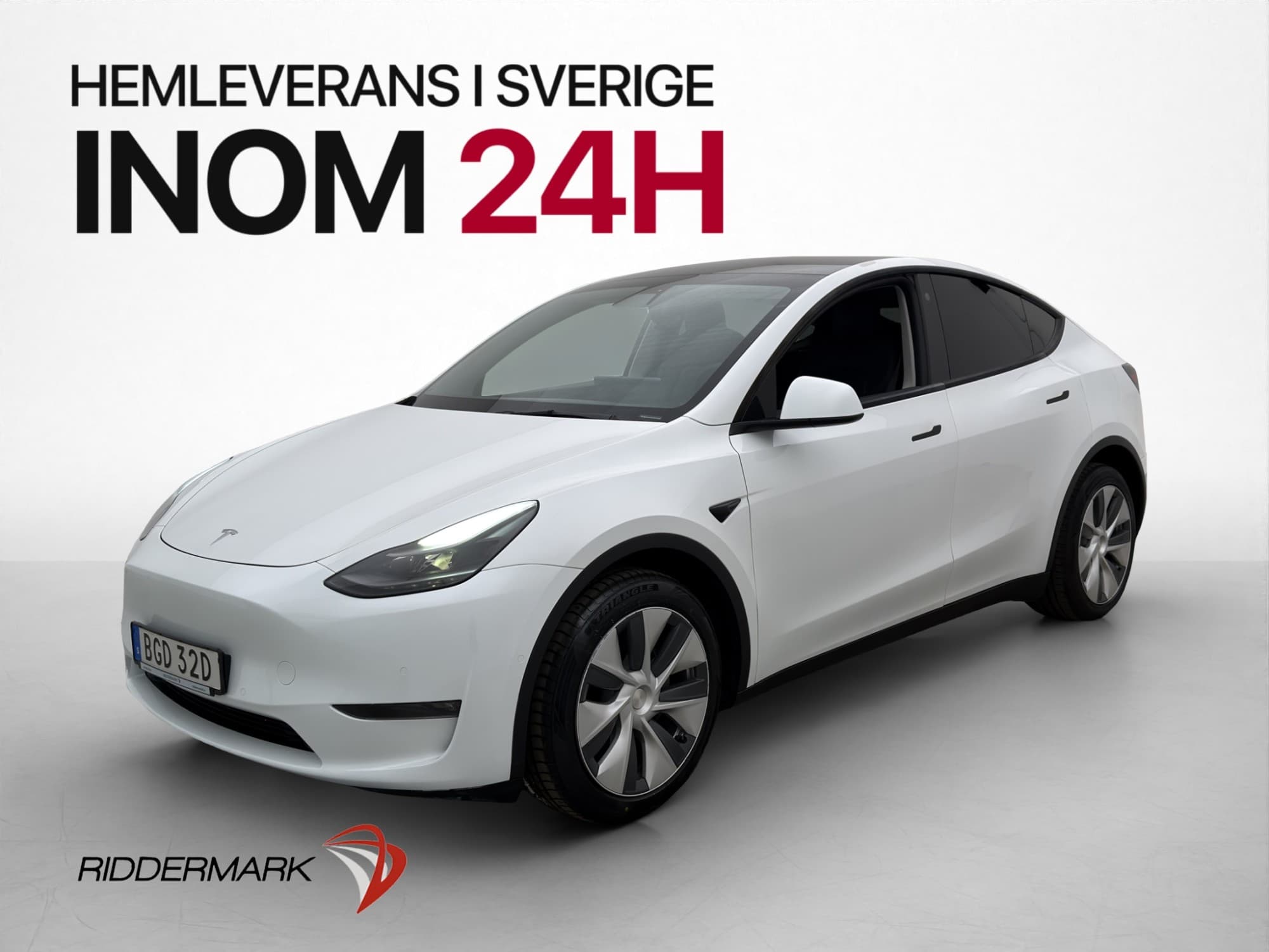 Tesla Model Y Long Range AWD Pano Autopilot Sv-Såld MOMS