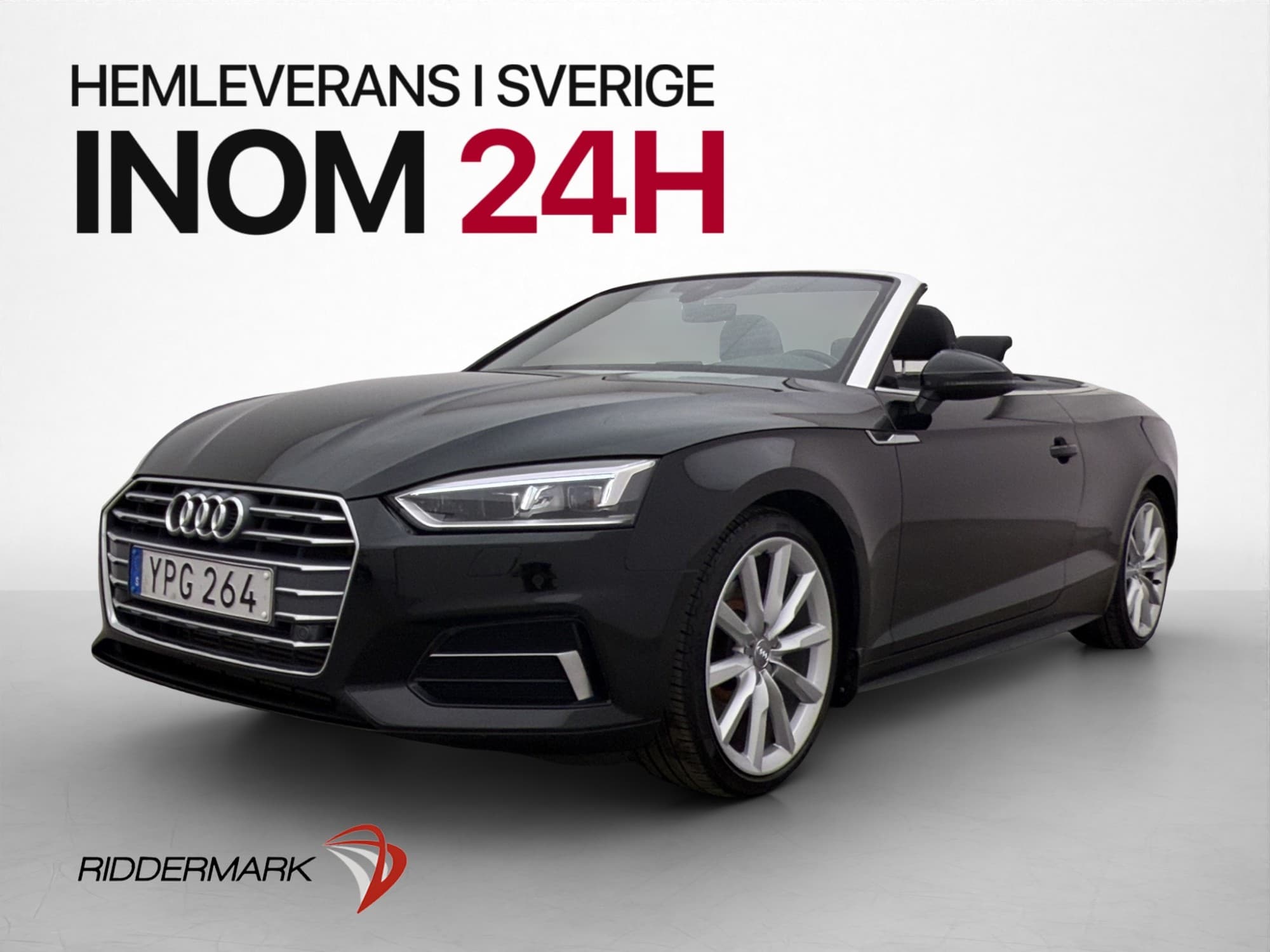 Audi A5 Cabriolet 190hk Proline P-Sensorer Skinn Bluetooth
