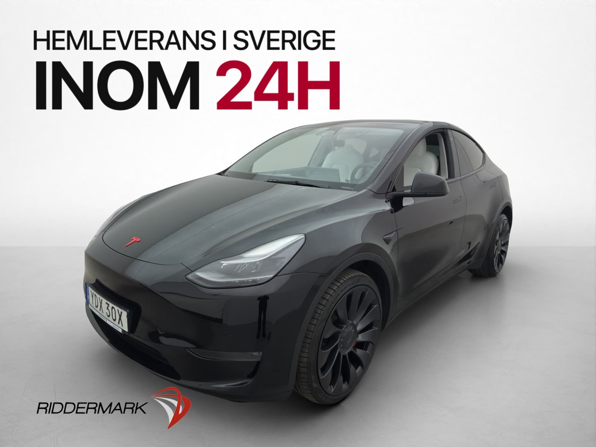 Tesla Model Y Long Range AWD Autopilot Ljus-Interiör Pano