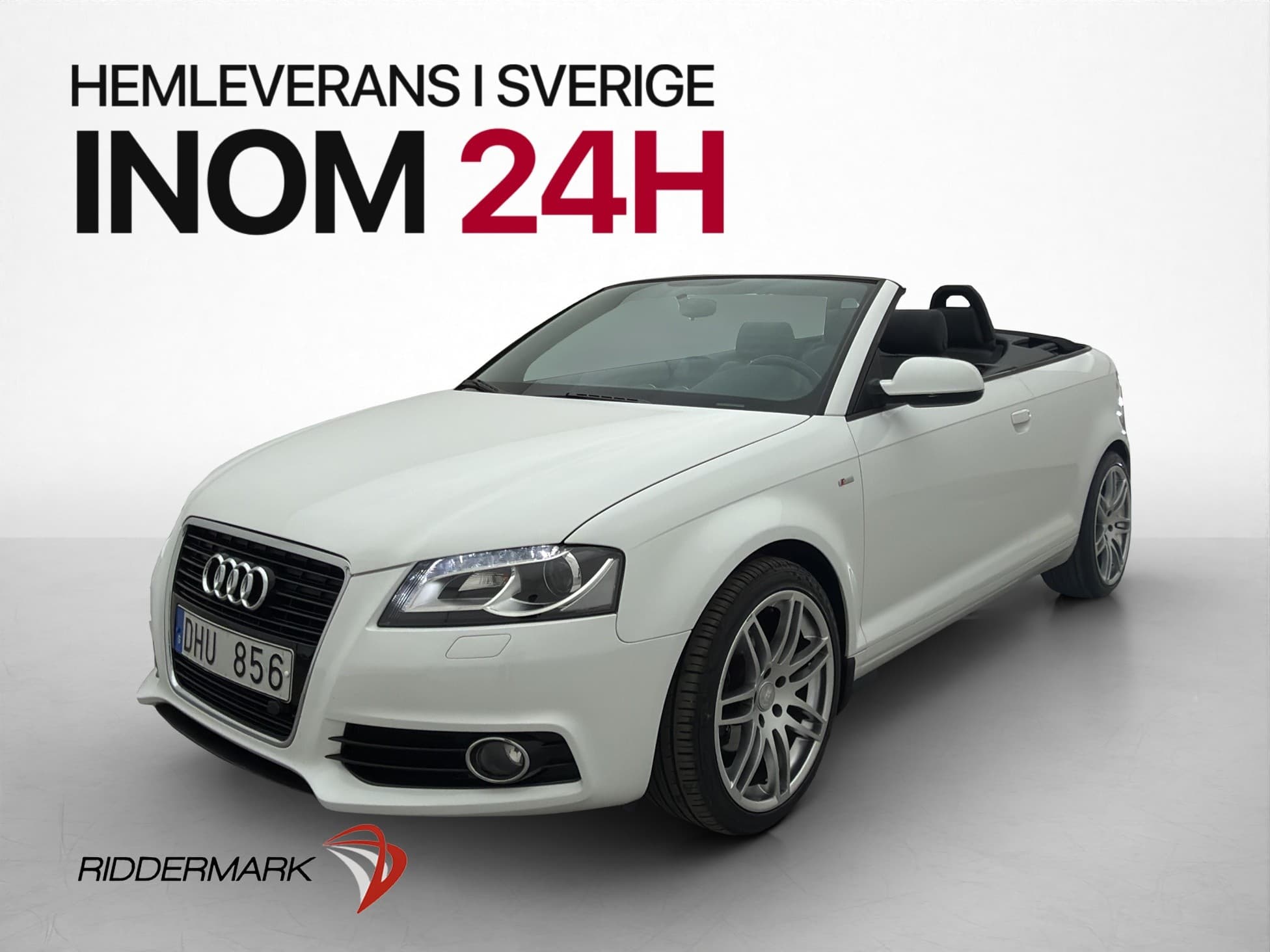 Audi A3 Cabriolet 2.0 TDI S Line Värmare Halvskinn