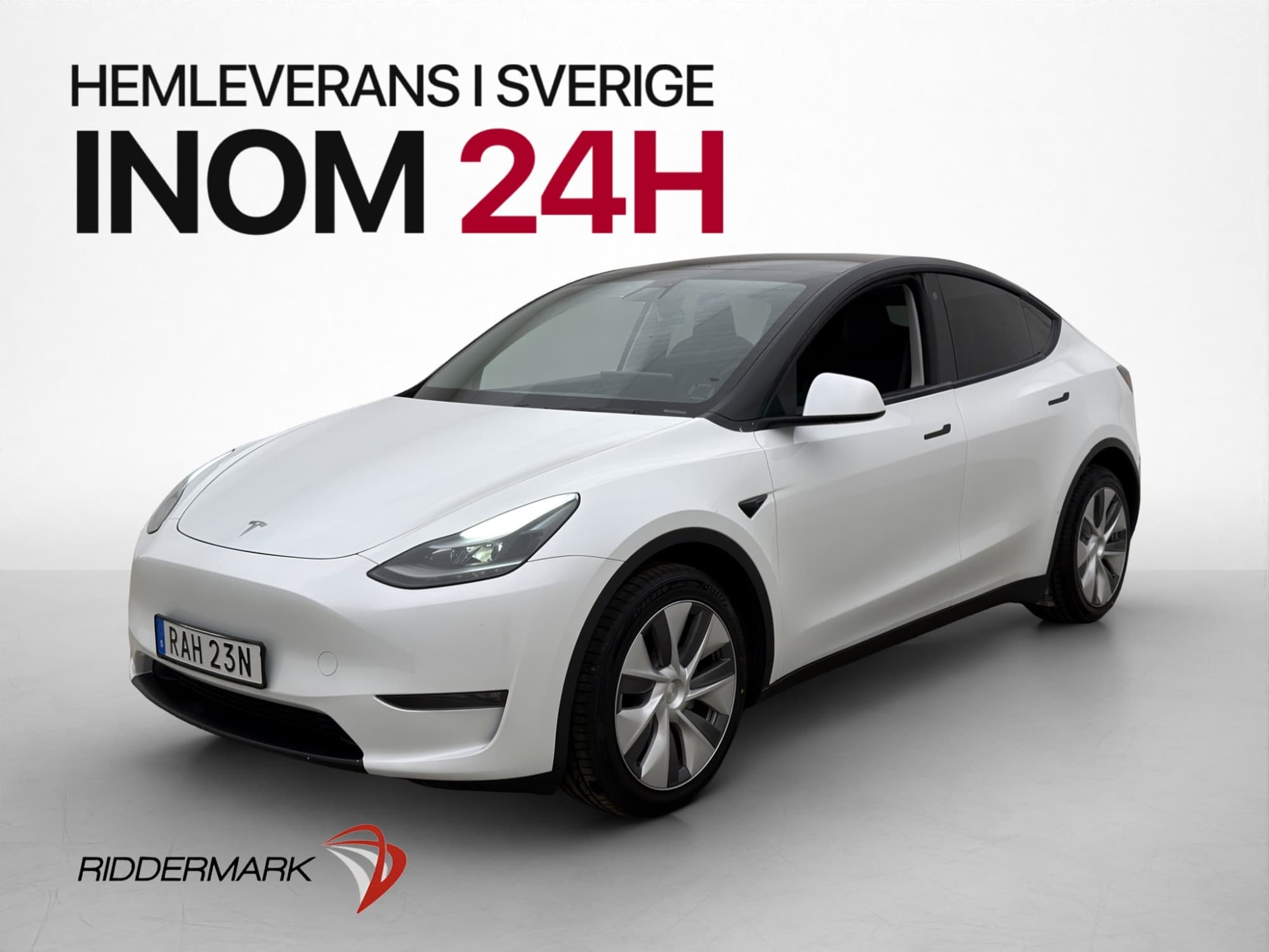 Tesla Model Y Long Range AWD Dragkrok Autopilot Skinn MOMS