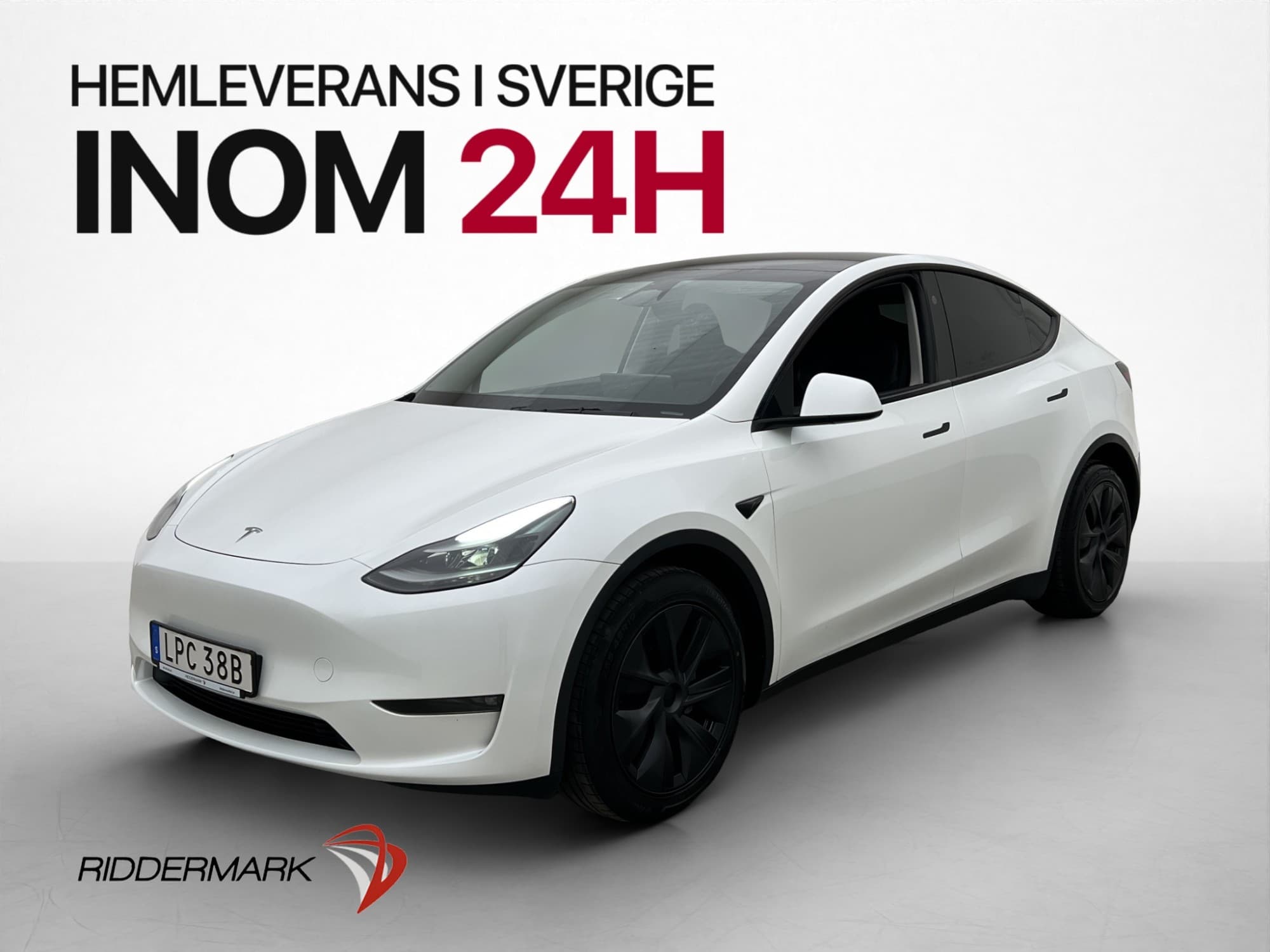 Tesla Model Y Long Range AWD Svensksåld Drag Panorama MOMS