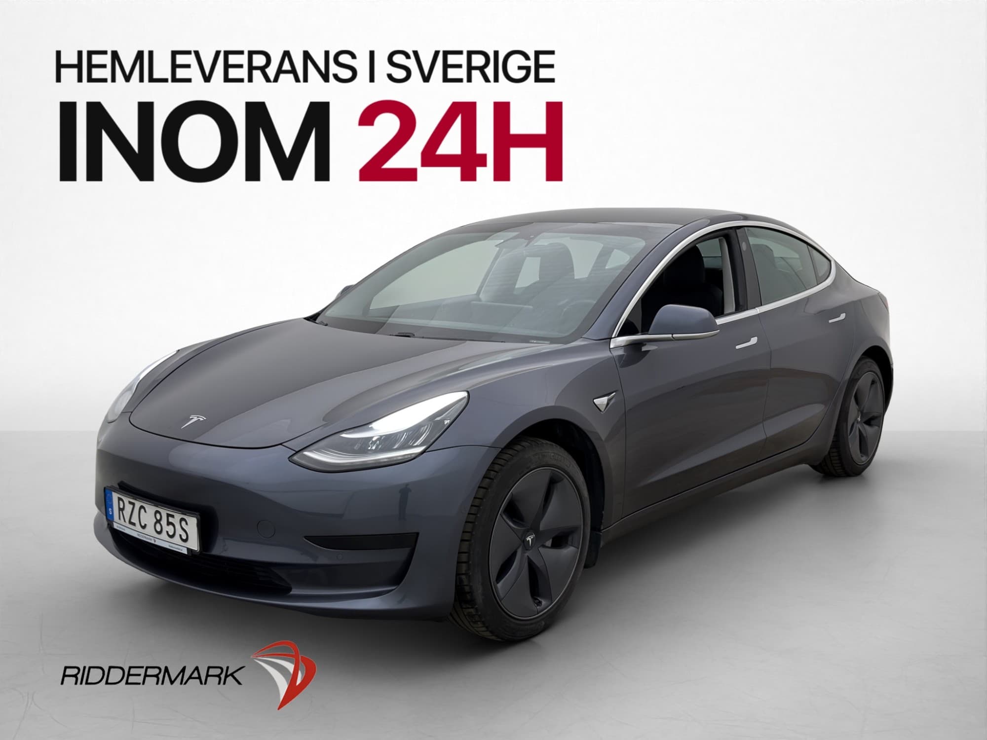 Tesla Model 3 Standard Range Plus Svensksåld Panorama