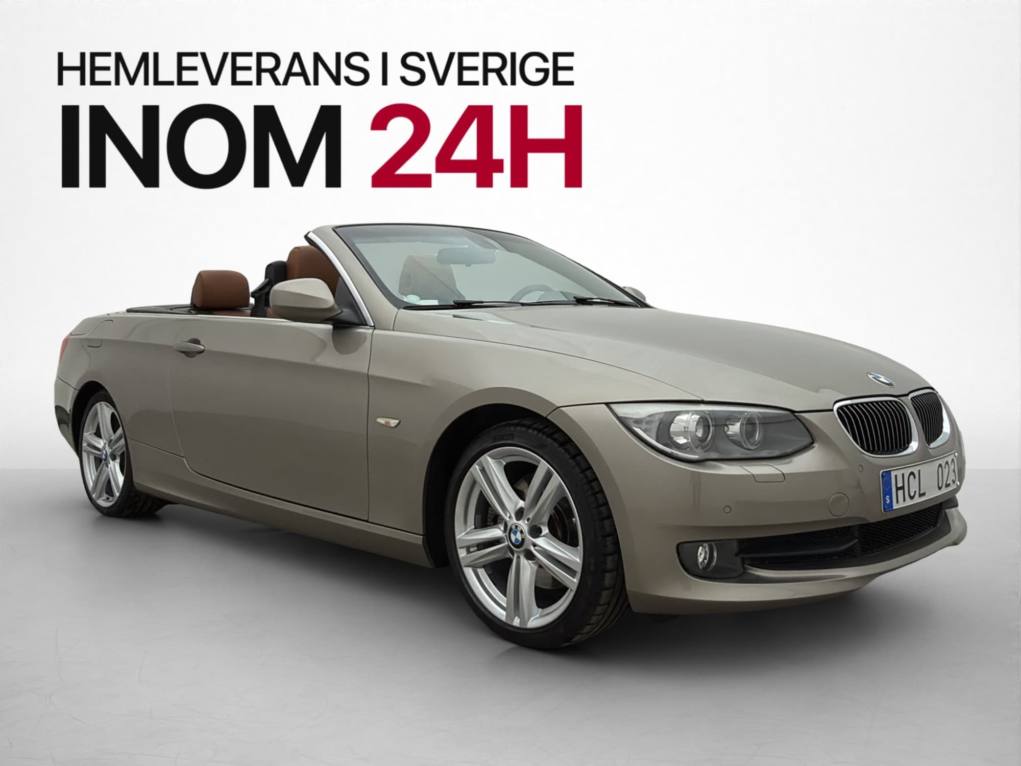 BMW 330 i Convertible Comfort Skinn P-Sensorer Tre-Brukare