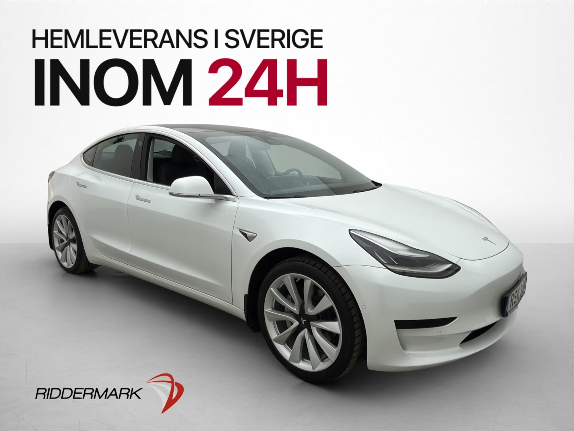 Tesla Model 3 Standard Range Plus Autopilot Svensksåld