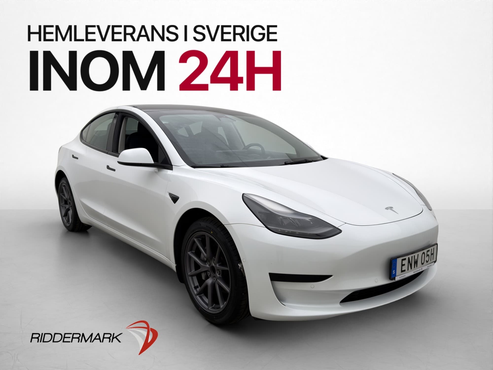 Tesla Model 3 Standard Range 283hk Autopilot Pano MOMS