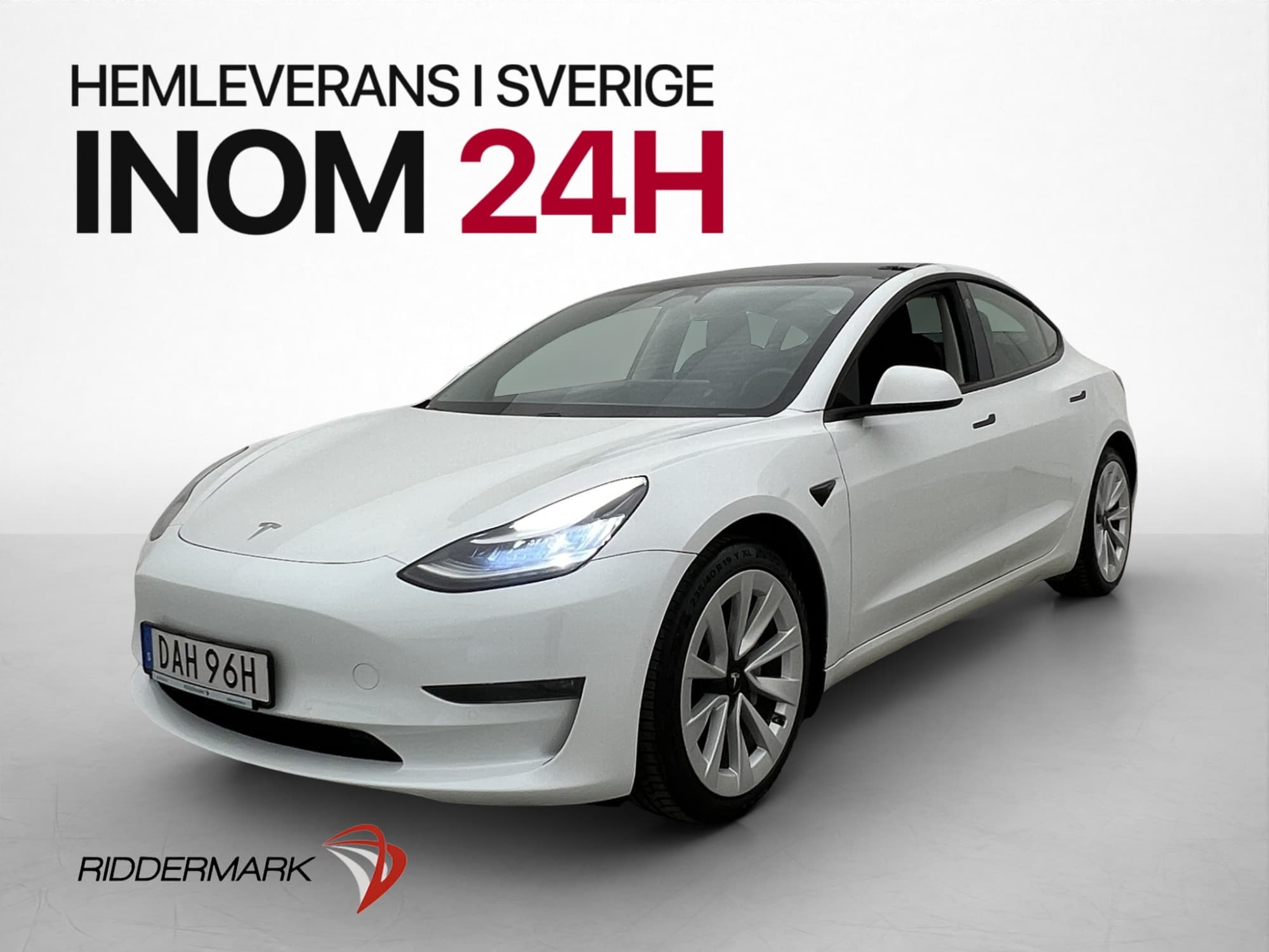 Tesla Model 3 Long Range AWD Svensksåld Panorama Drag