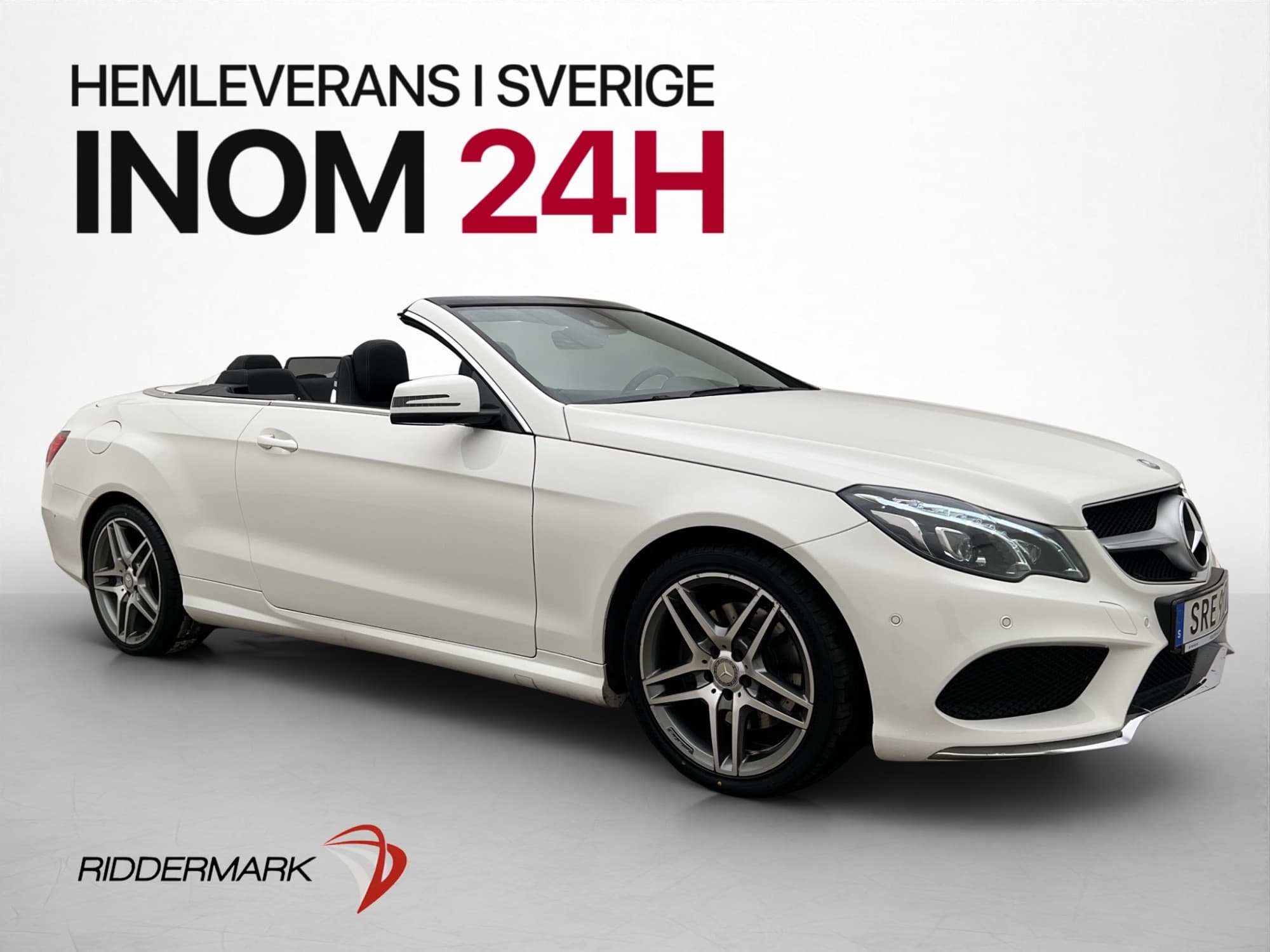 Mercedes-Benz E 200 Cabriolet 184hk AMG Sport Kamera Skinn