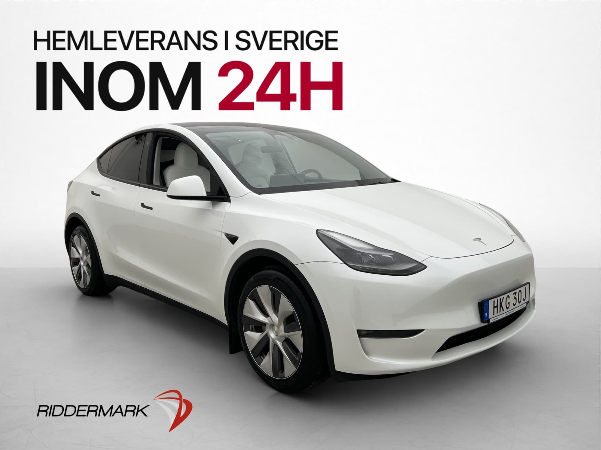 Tesla Model Y Long Range AWD Pano Drag AP Nav Värmepump MOMS
