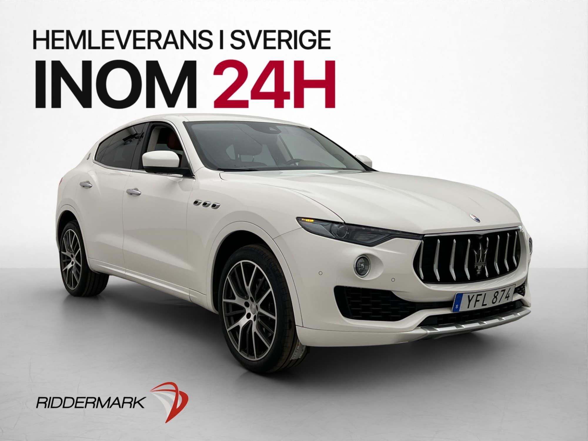 Maserati Levante Diesel Luftfjädring B&W Sportavgas Läder
