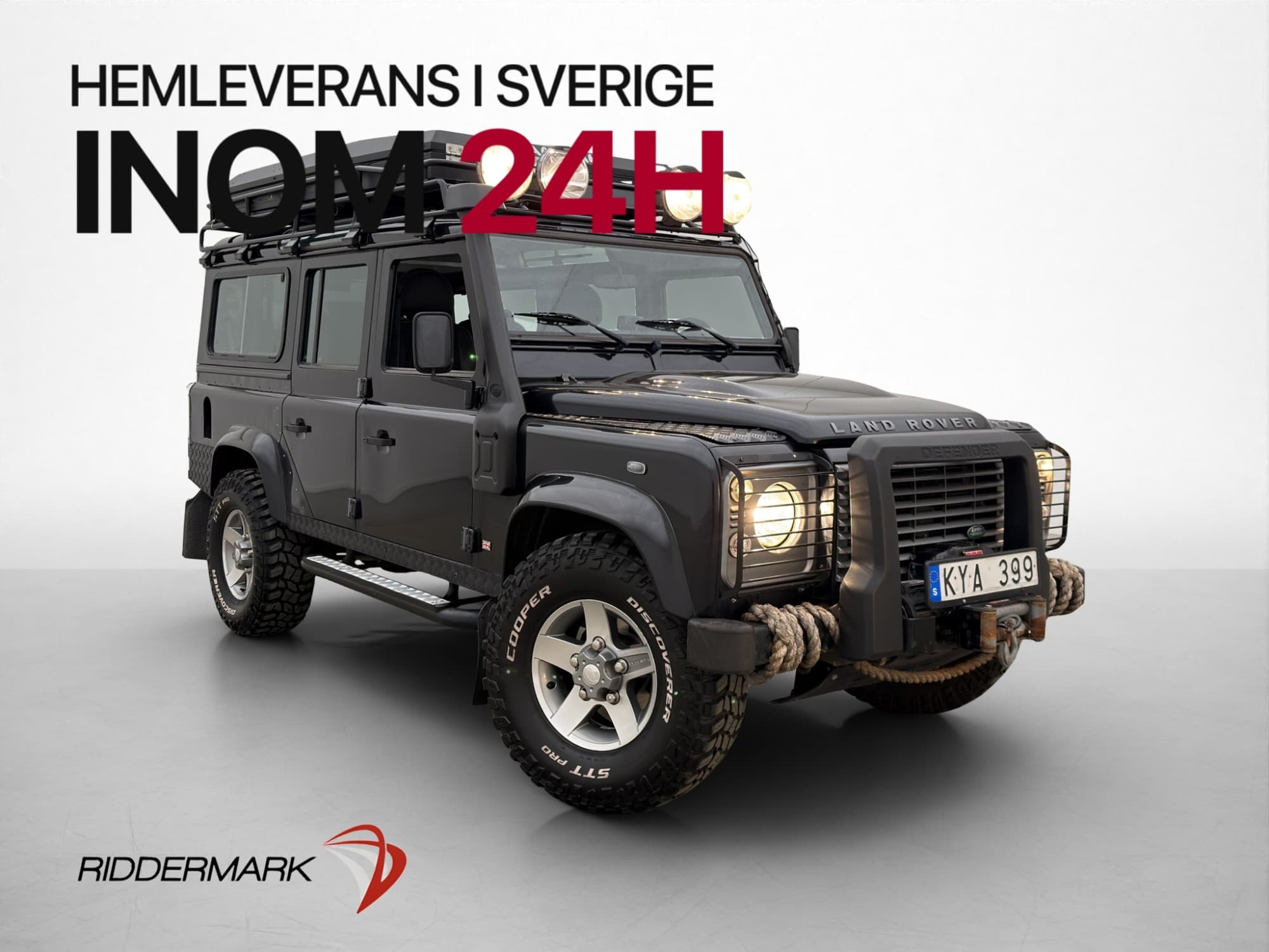 Land Rover Defender 110 TD4 4x4 Taktält Vinsch Två-Brukare