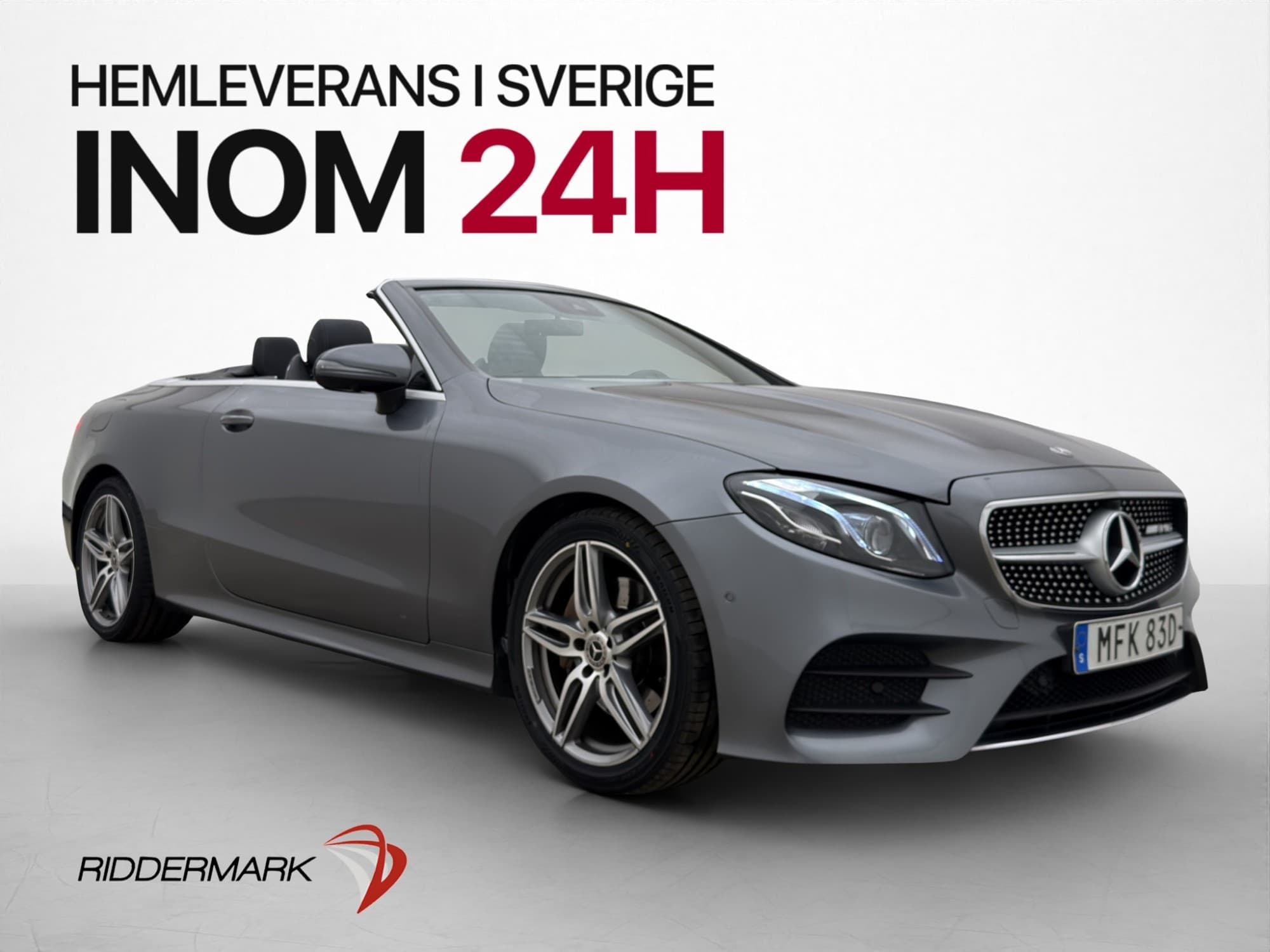 Mercedes-Benz E 200 Cabriolet AMG Wide Burmester 360° Skinn