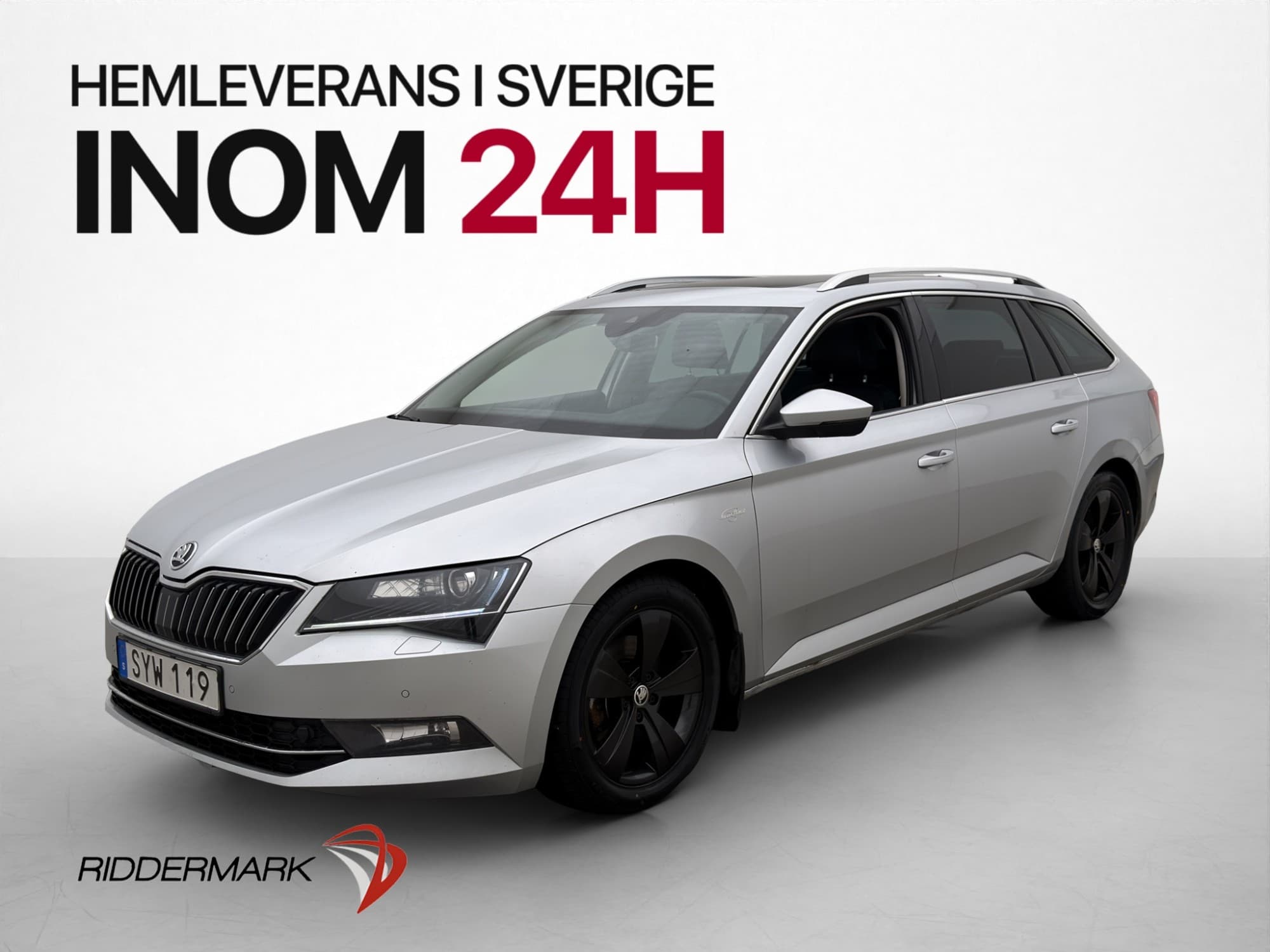Škoda Superb 190hk 4x4 L&K Värm Pano Drag Canton Kamera Navi