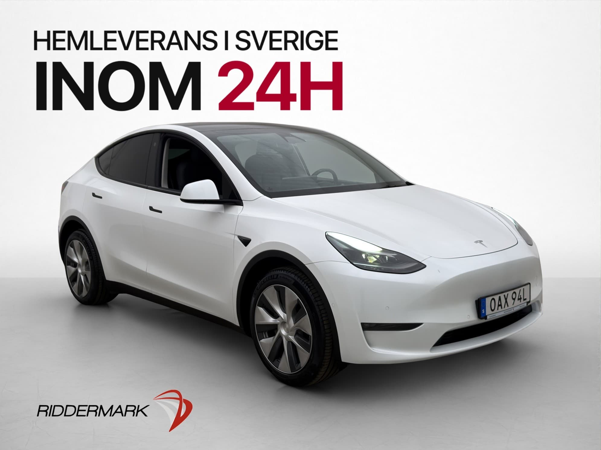 Tesla Model Y Long Range AWD Autopilot Svensksåld Rattvärme