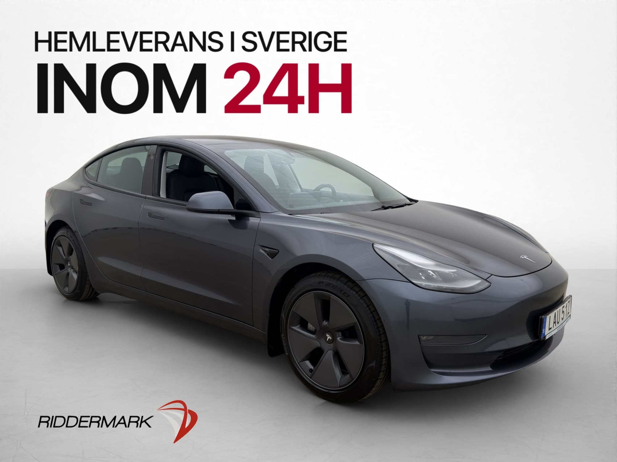 Tesla Model 3 Long Range AWD 440hk Moms Autopilot Värmepump
