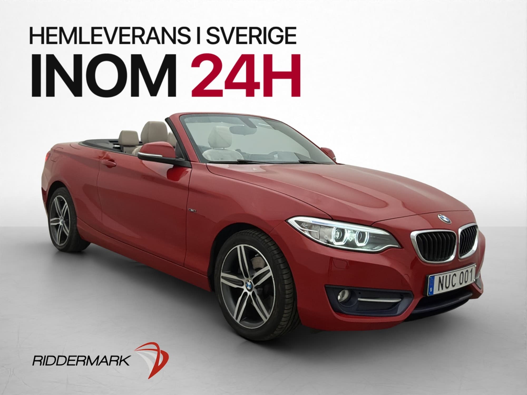 BMW 220 i Convertible CAB 184hk Sport Line HiFi P-Sensorer