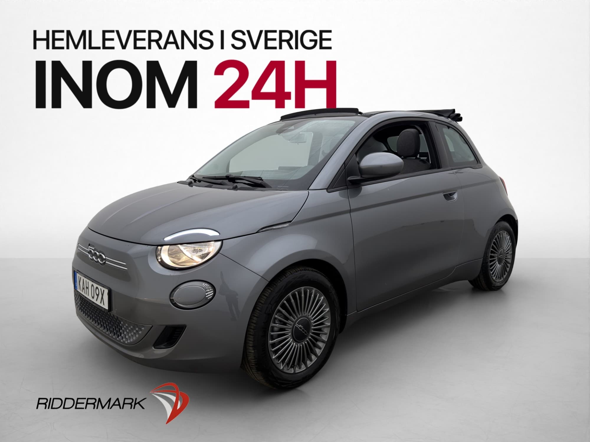 Fiat 500C CE 42 kWh Carbriolet Navi CarPlay Sätesvärm