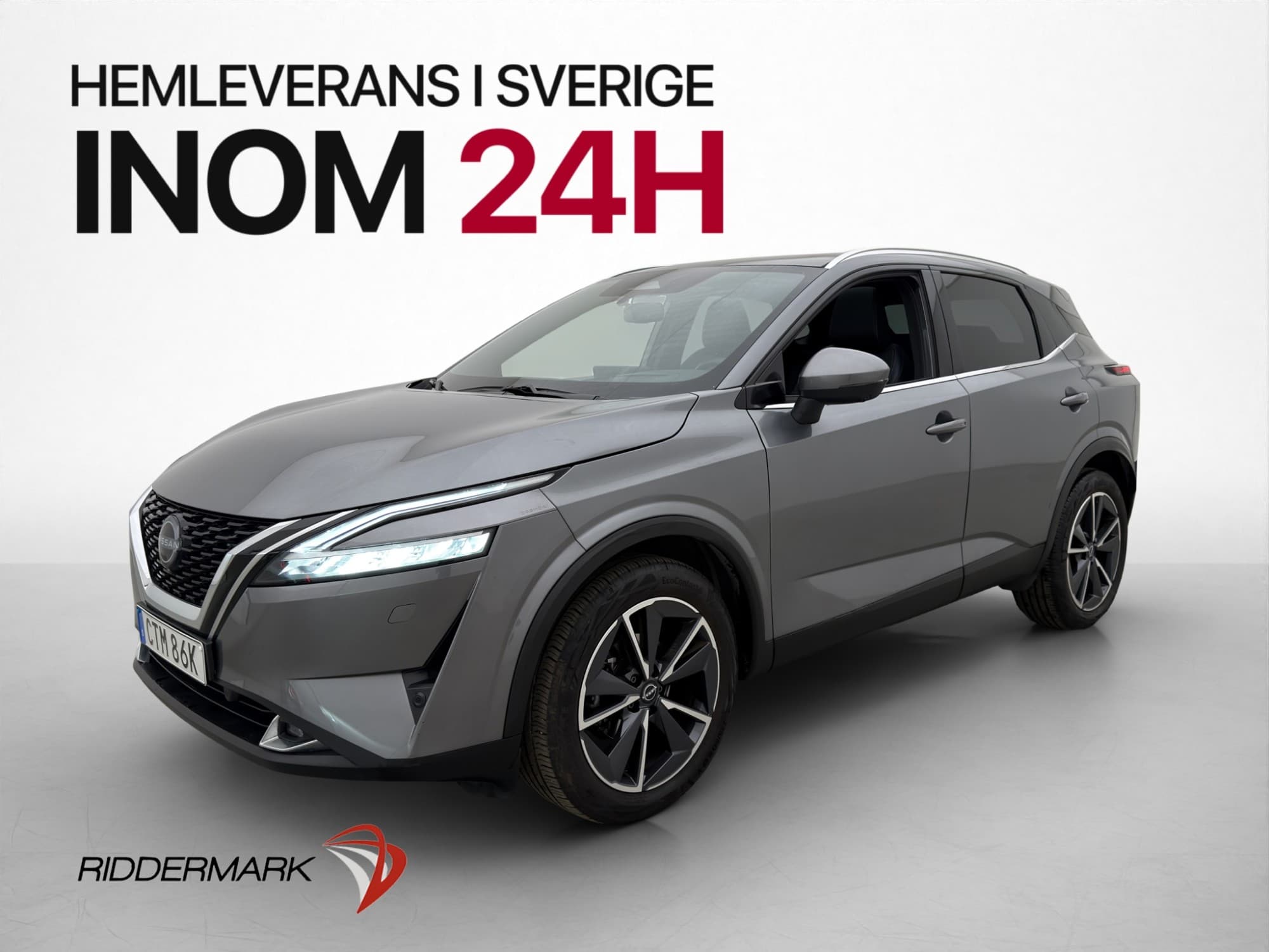 Nissan Qashqai 1.3 DIG-T Tekna Pano 360° Halvskinn CarPlay