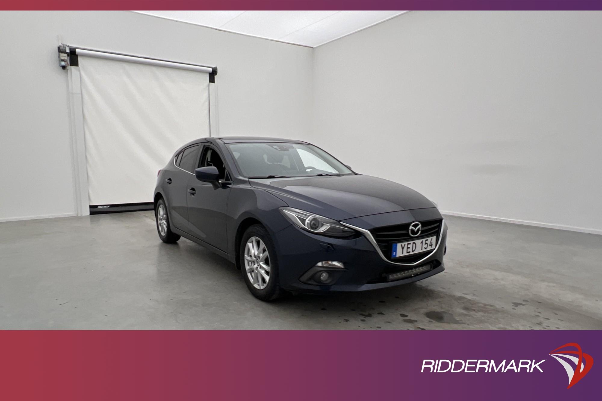 Mazda 3 Sport SKYACTIV-G 120hk Vision M&K-Värm Sensorer Navi