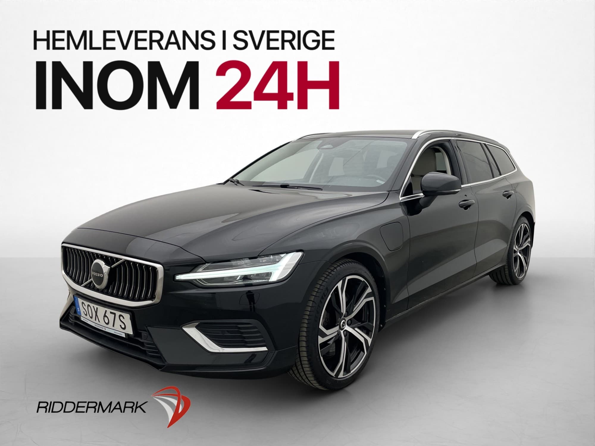 Volvo V60 Recharge T8 AWD Inscription H/K Skinn Kamera Drag