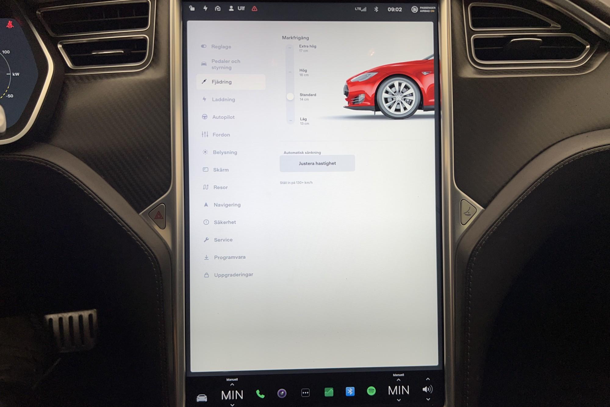 Tesla Model S P85D Luftfjädring Kolfiber Panorama CCS