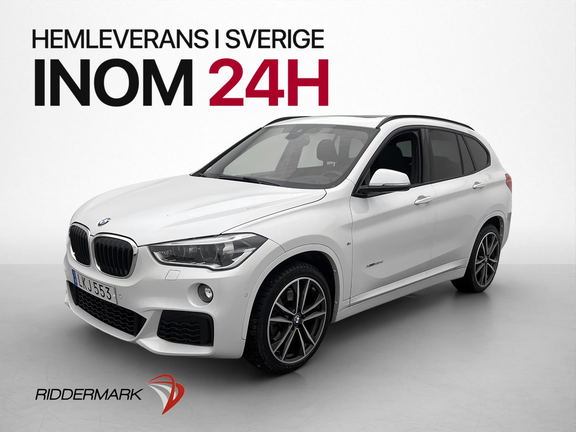BMW X1 xDrive20d 190k M-Sport Pano HiFi Navi Skinn Dragkrok