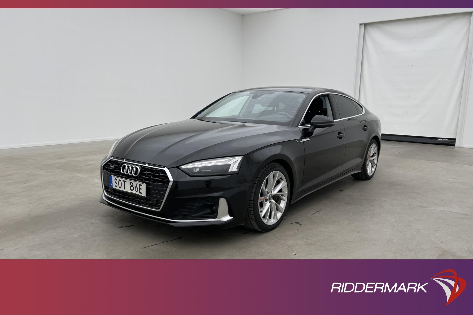 Audi A5 Sportback 45 TFSI Q 245hk Proline Matrix Kamera Drag