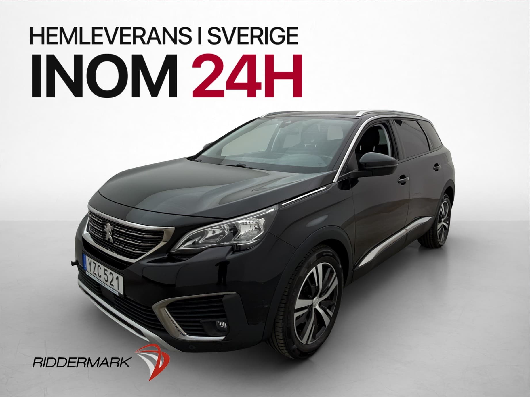 Peugeot 5008 131hk Allure 7-Sits Värmare CarPlay Sensorer