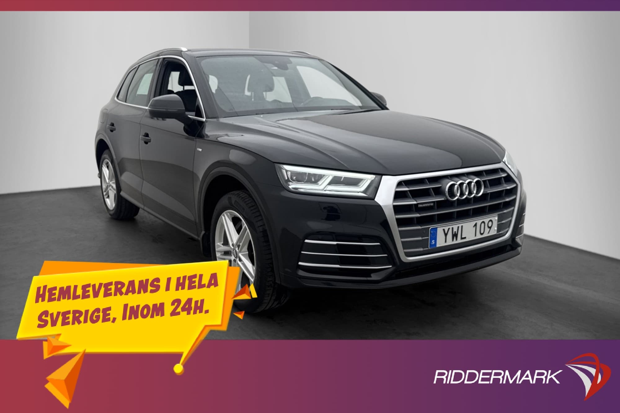 Audi Q5 2.0 TFSI Q 252hk S-Line Värmare Halvskinn Dragkrok
