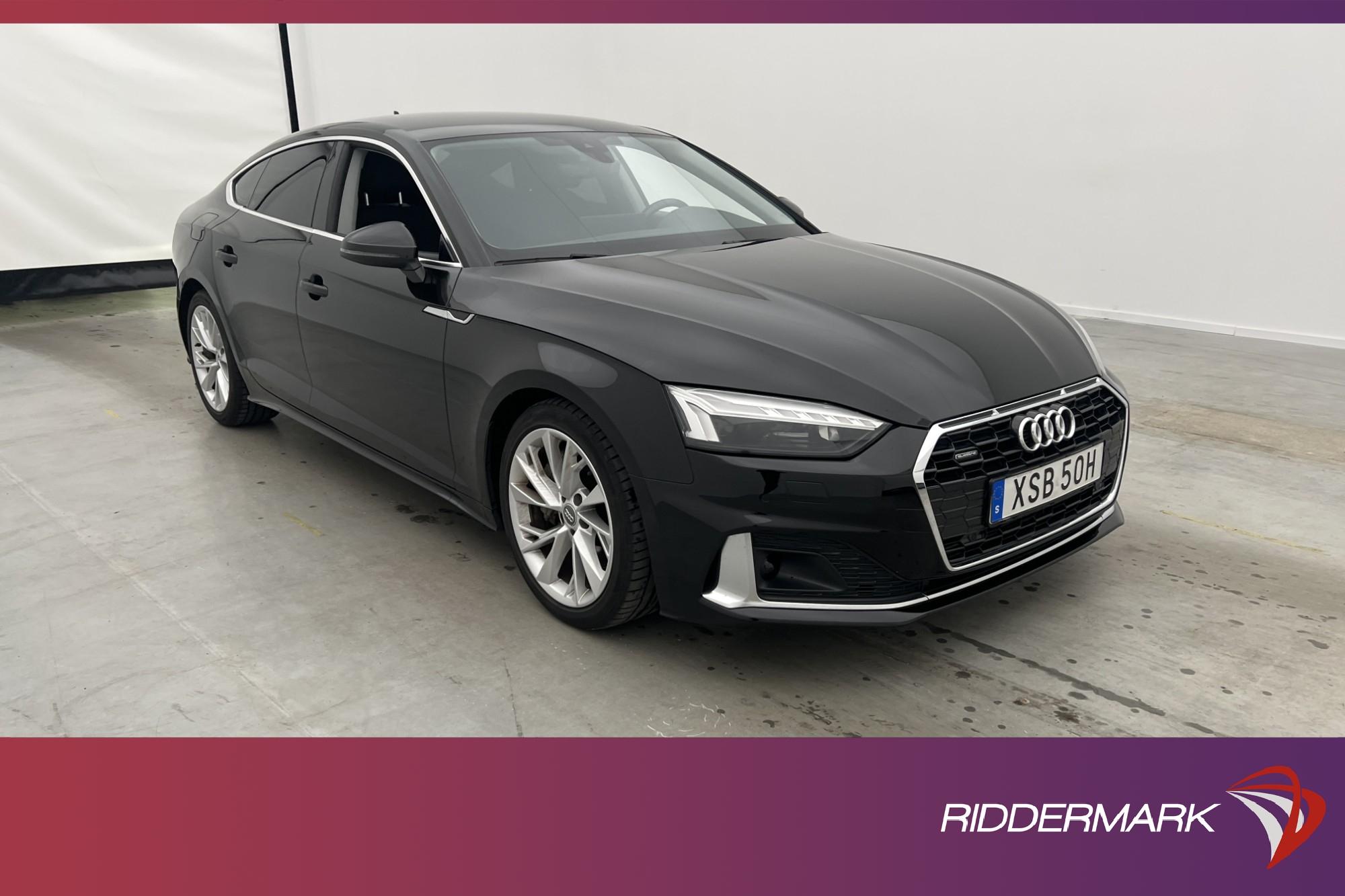 Audi A5 Sportback 45 TFSI Q 245hk Proline Kamera Matrix