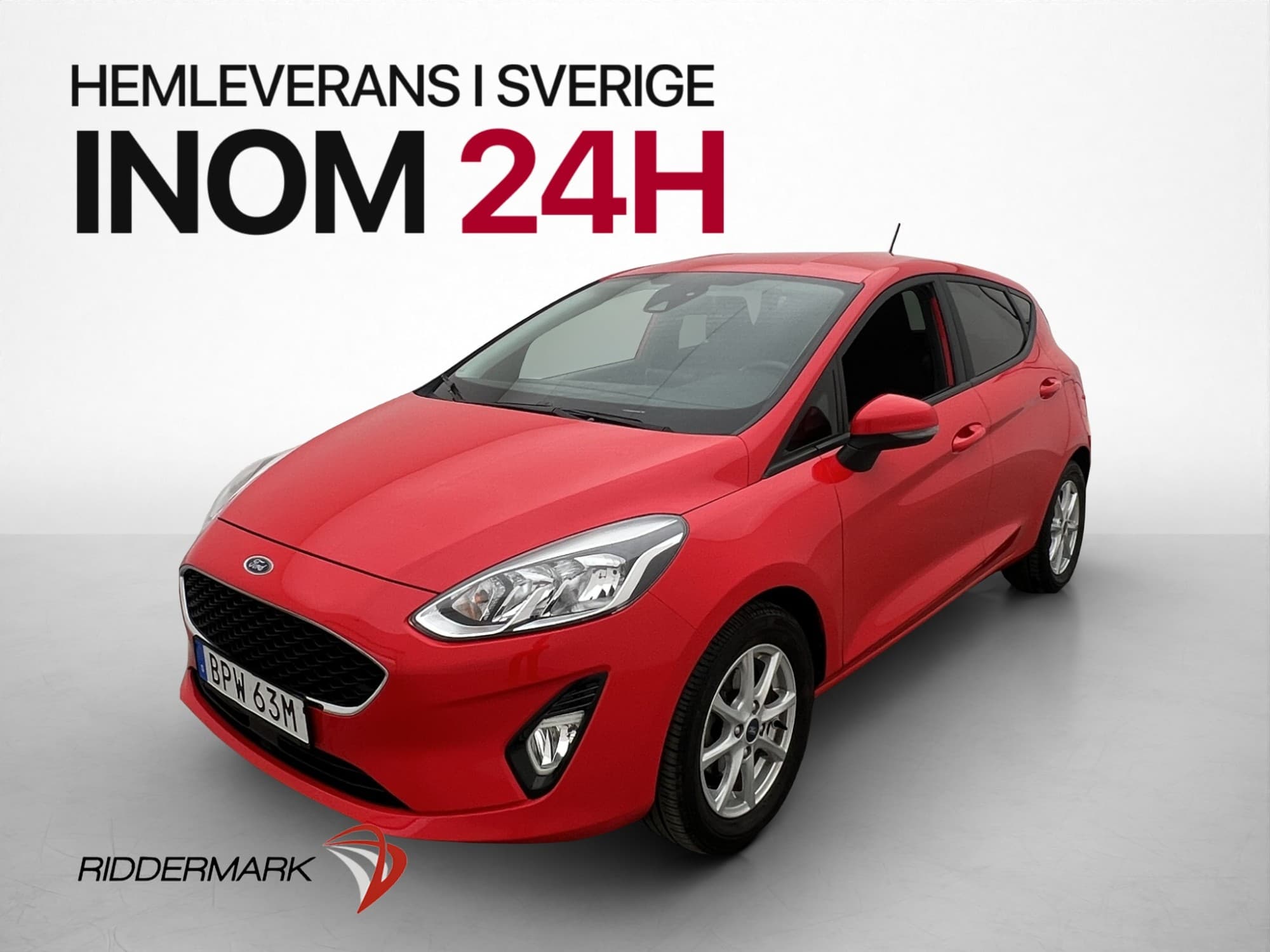Ford Fiesta 100hk Trend Kamera rattvärme Bluetooth ISOFIX