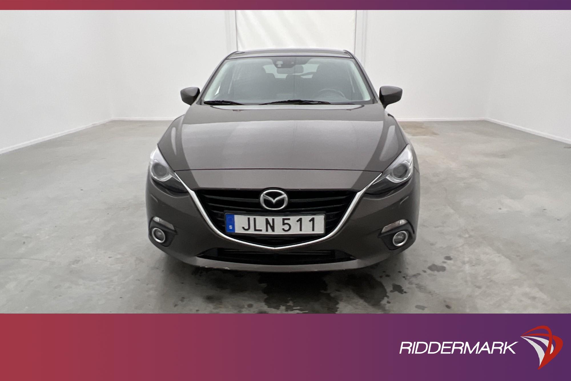 Mazda 3 Sport SKYACTIV-D 150hk Optimum BOSE HUD Kamera Skinn