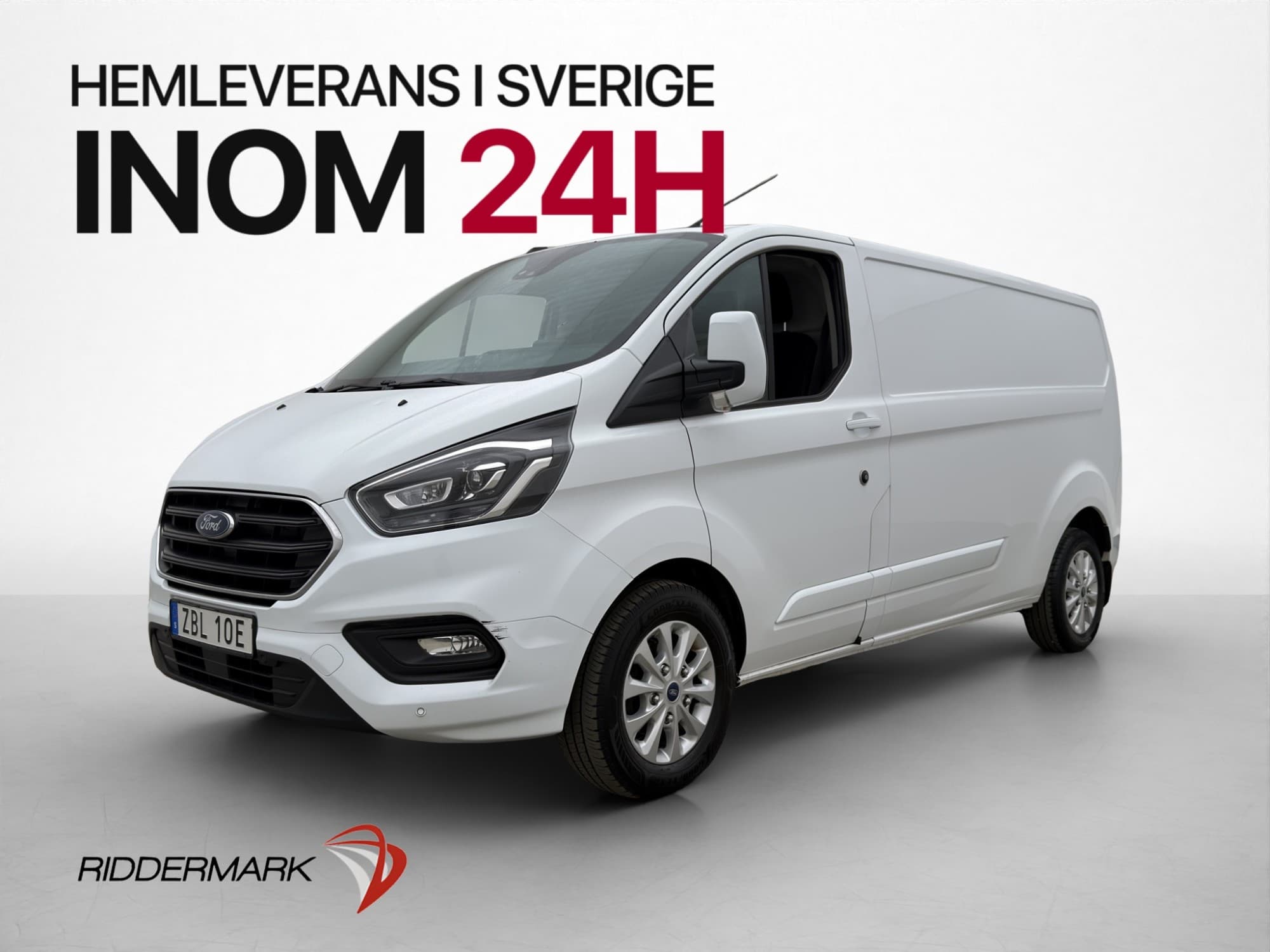 Ford Transit Custom L2 Ny-Kamrem Värm Drag B-Kam V-Inr MOMS