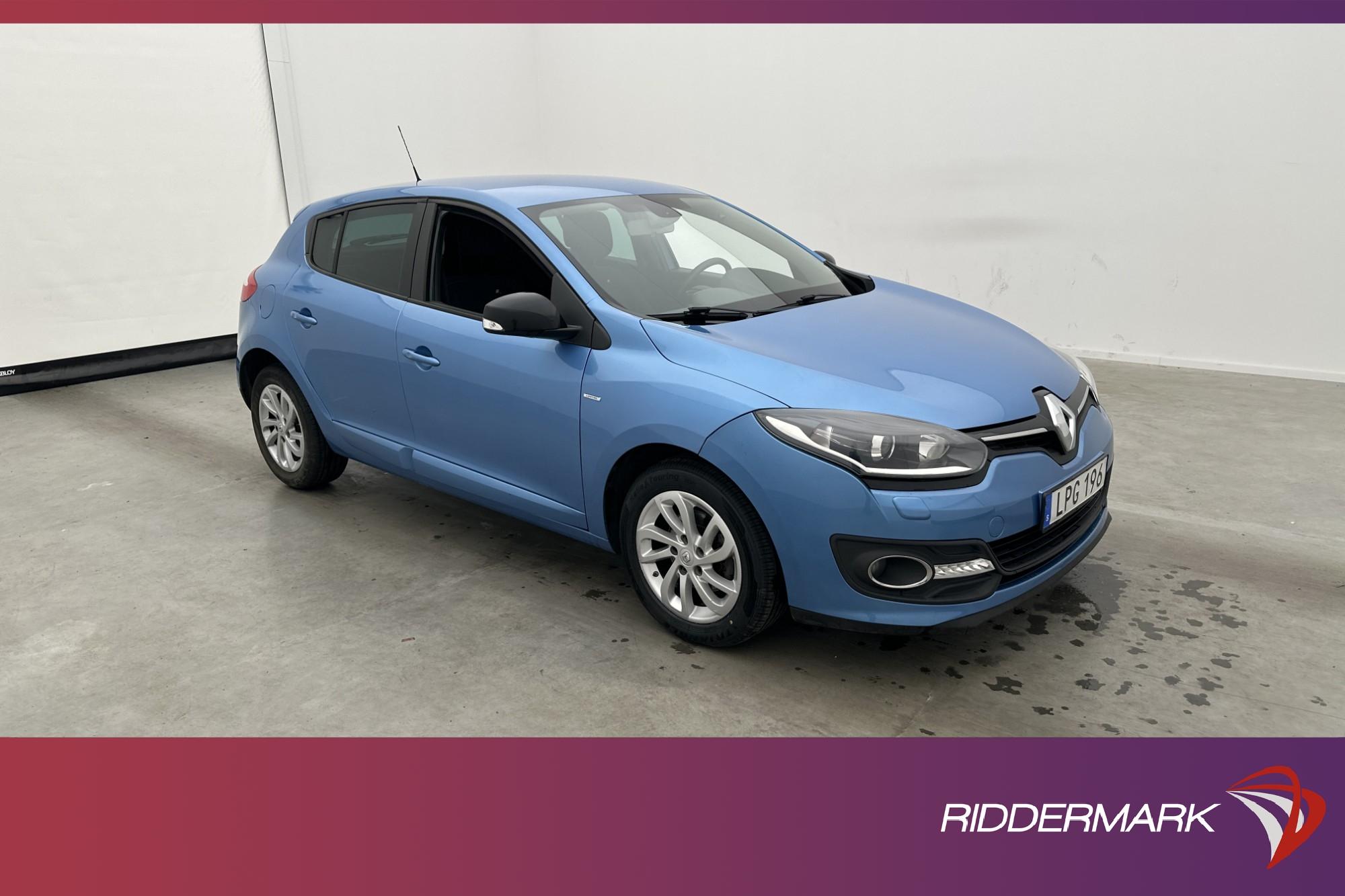 Renault Mégane 1.5 110hk LIMITED Keyless Sensorer 0,32L/mil