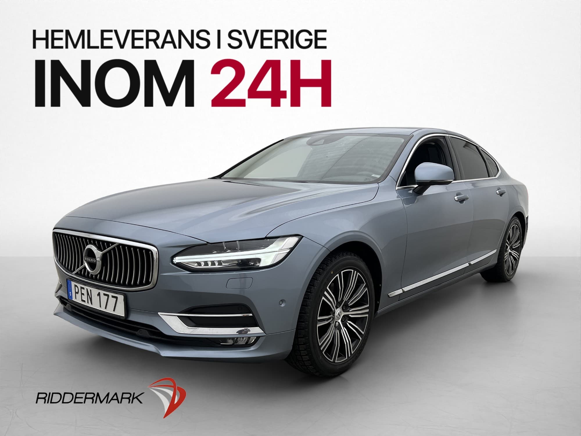Volvo S90 D5 AWD Inscription Skinn Värm VoC BLIS Navi Drag