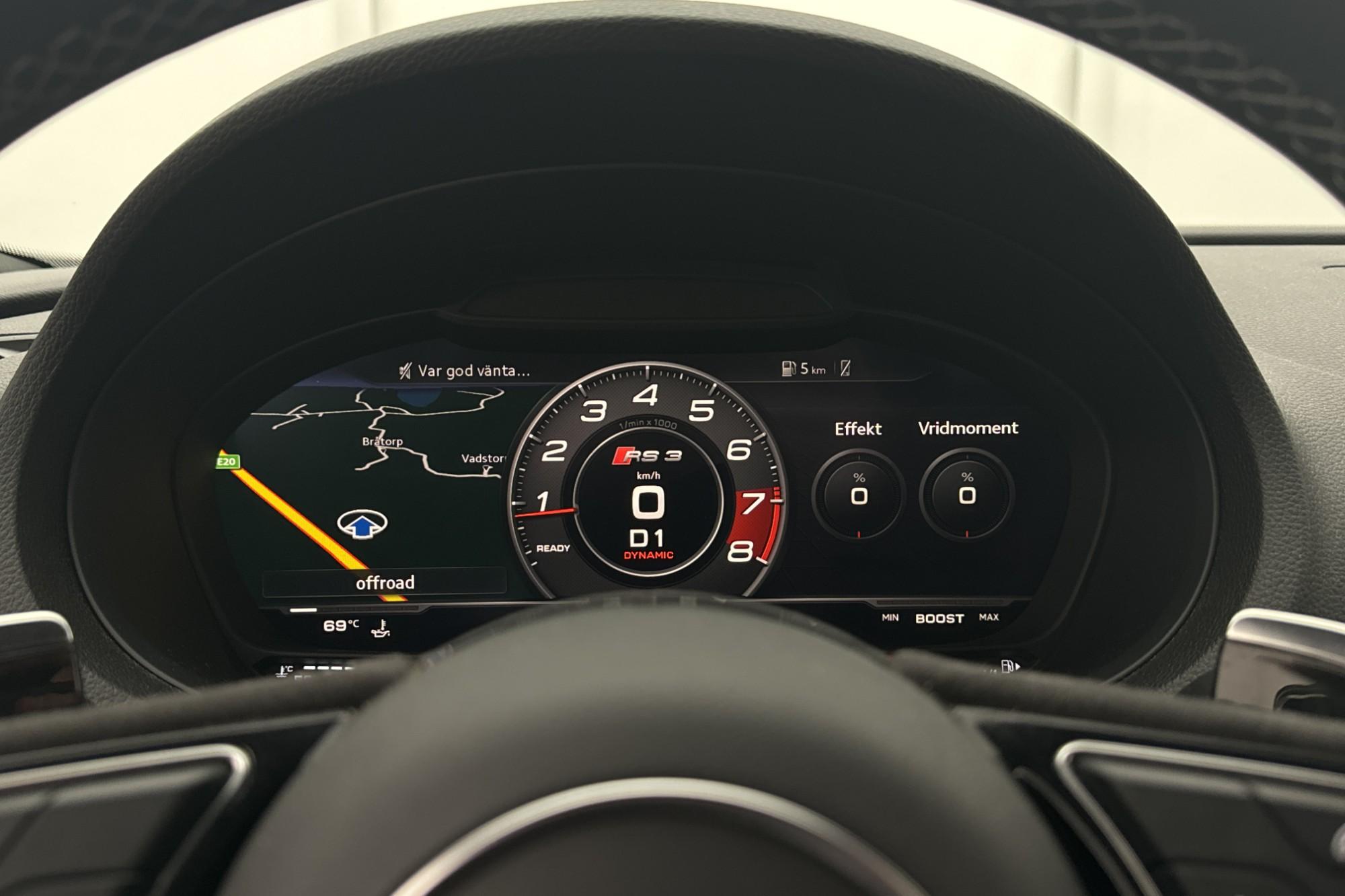 Audi RS3 Sportback Q 400hk B&O Cockpit RS-avgas Svensksåld