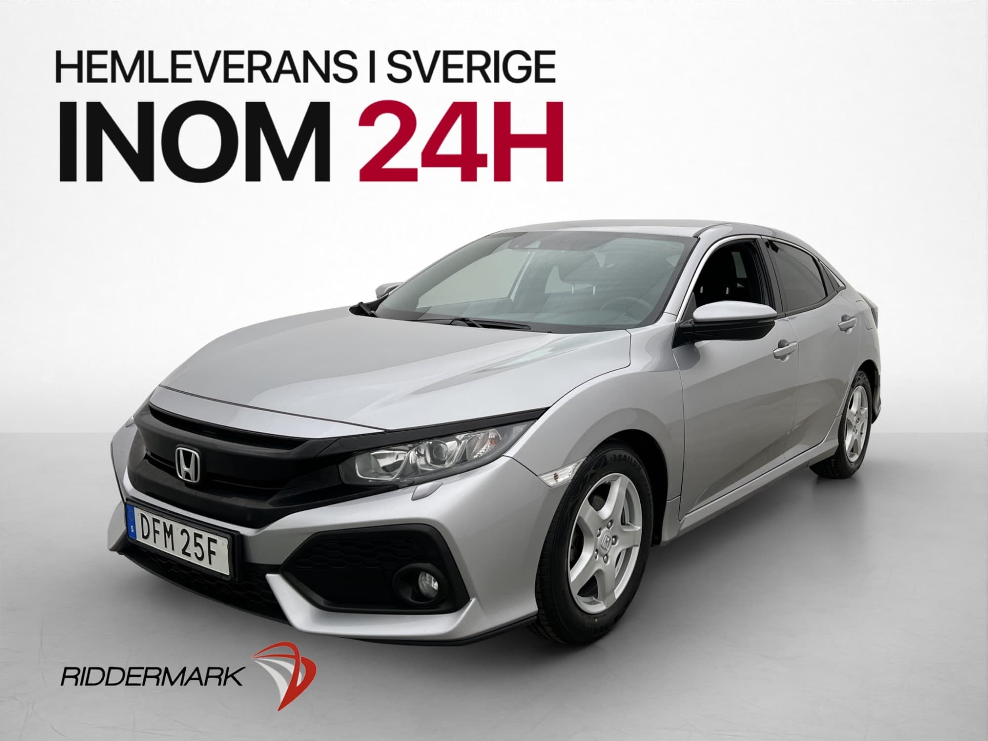 Honda Civic 5-dörrar 126hk Elegance Kamera Bluetooth Navi