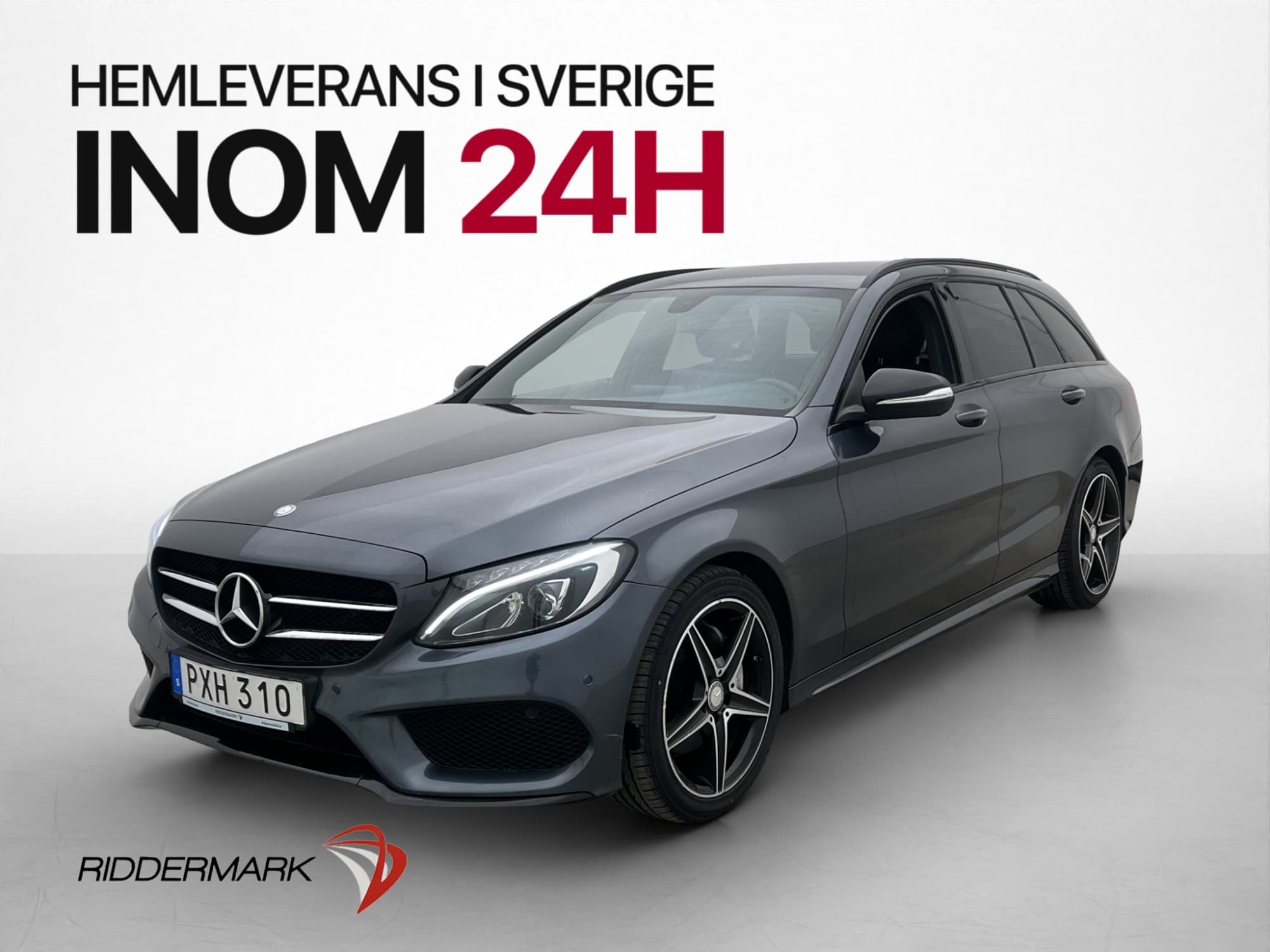 Mercedes-Benz C 220 T d AMG Line Night Skinn Drag 170hk
