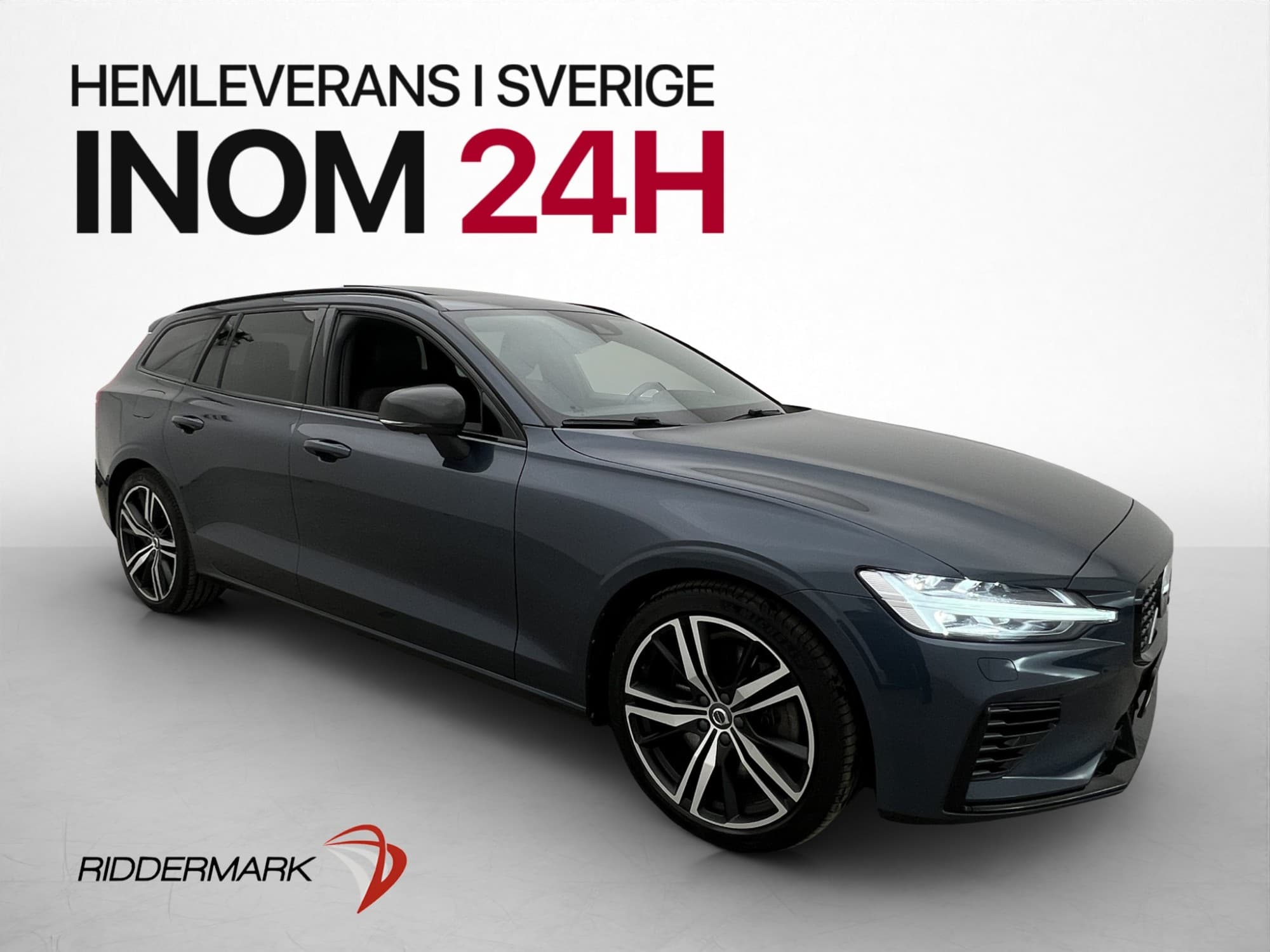 Volvo V60 Recharge T8 AWD 456hk R-Design Pano H/K P-Värm 360