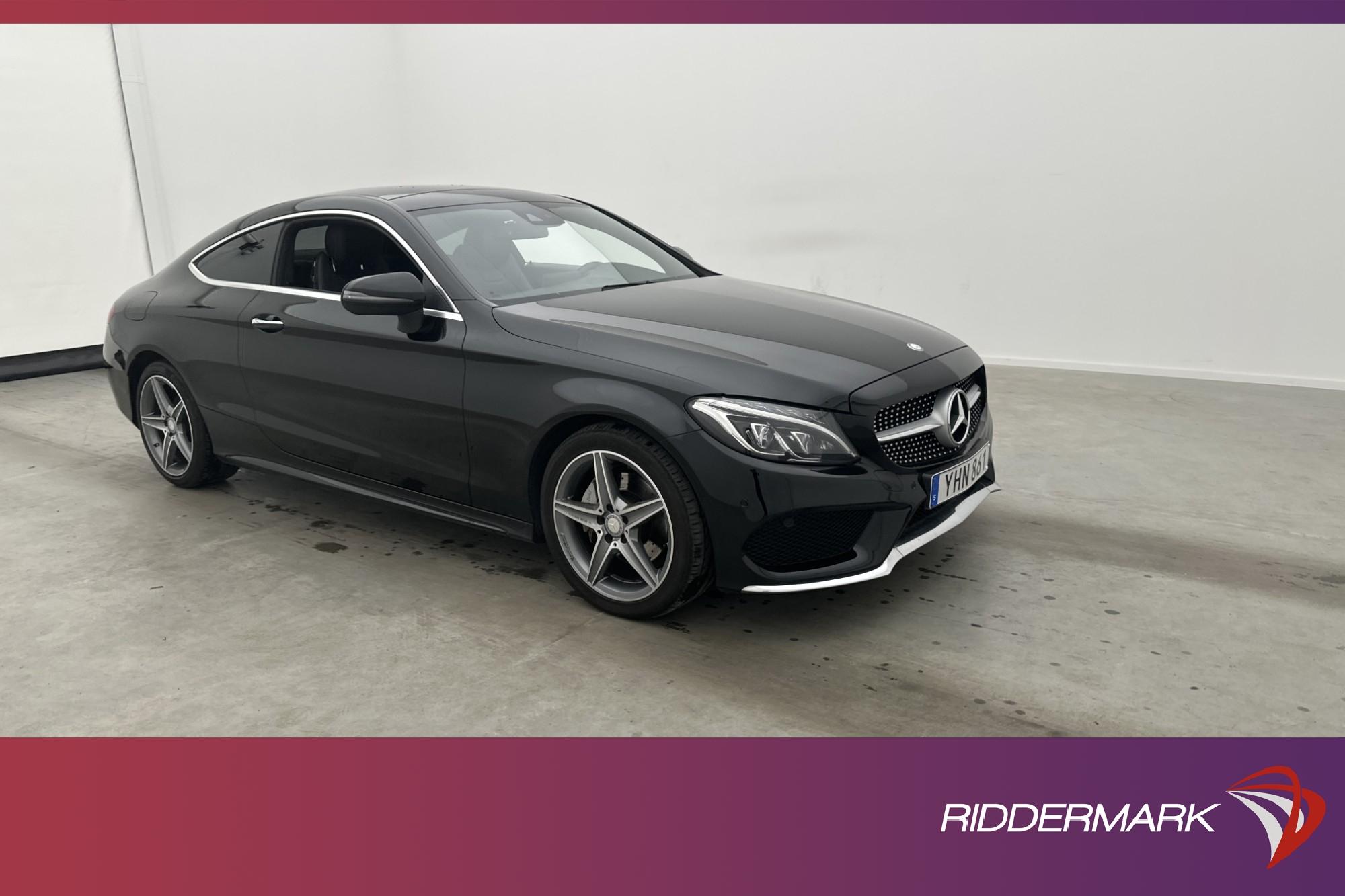 Mercedes-Benz C 220 d Coupé AMG Pano Burm P-Värm Kamera Navi