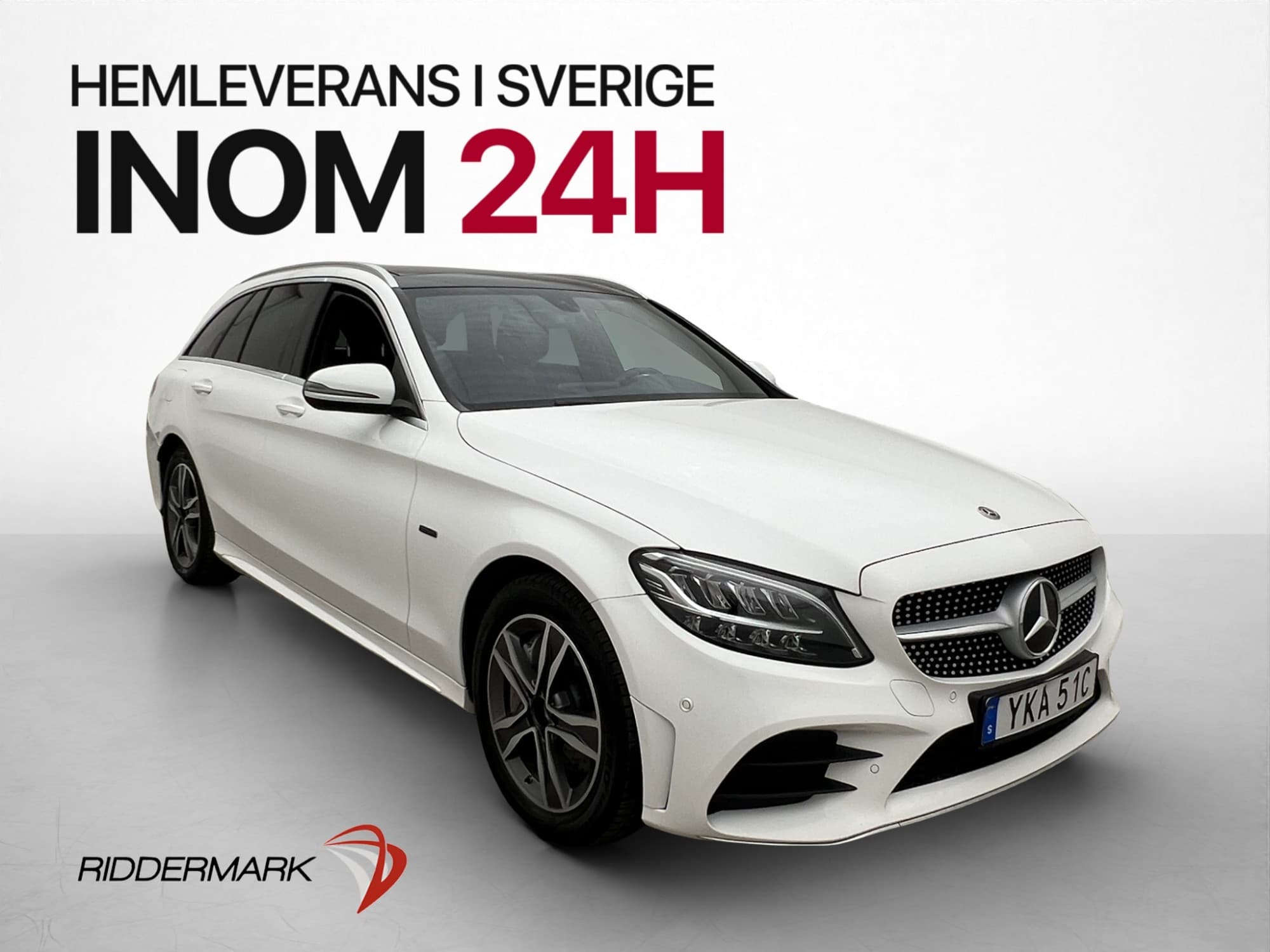 Mercedes-Benz C300 T de 306hk AMG Värmare Pano Kamera Navi