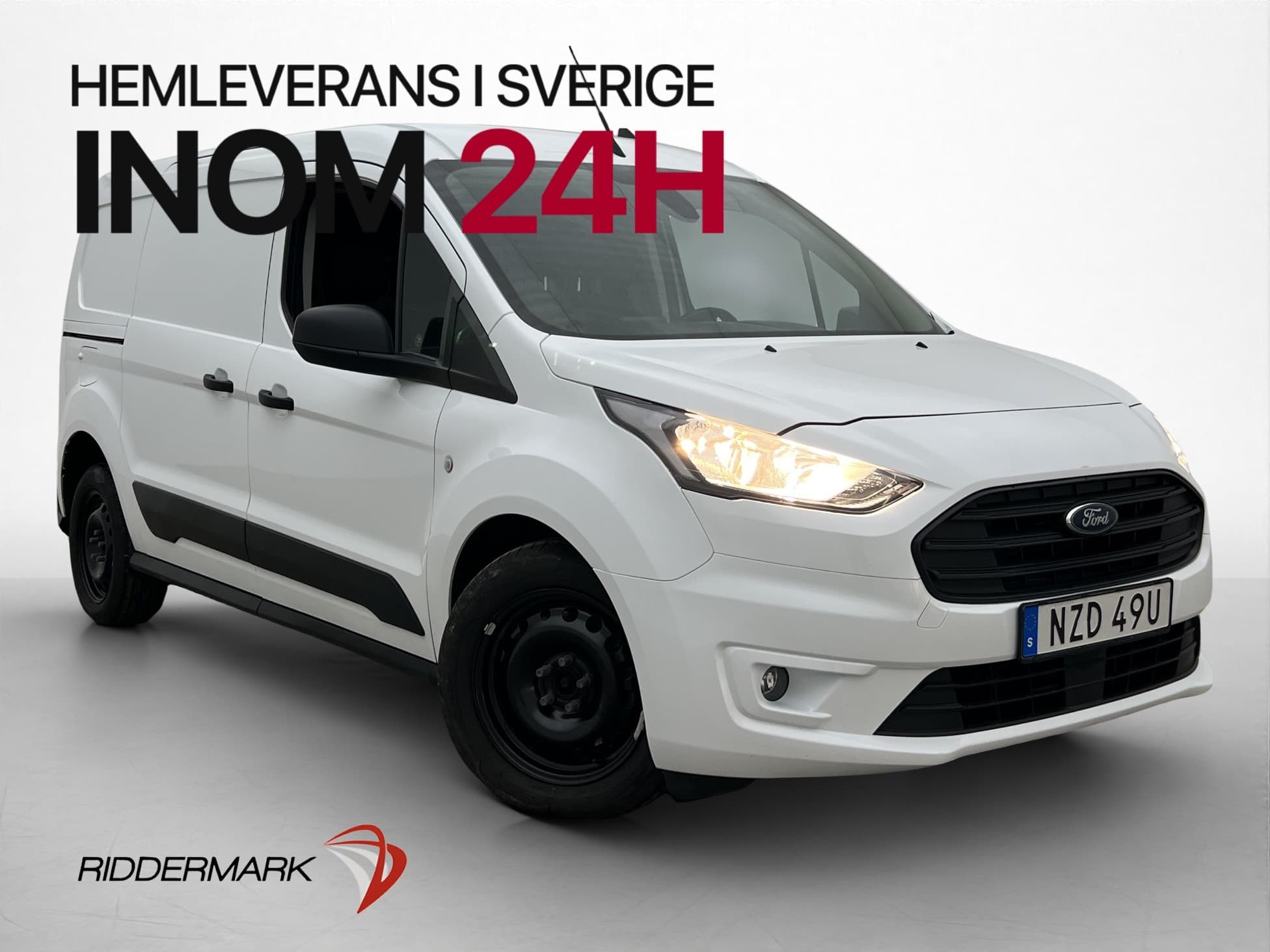 Ford Transit Connect LWB Värmare Drag B-Kamera CARPLAY Moms