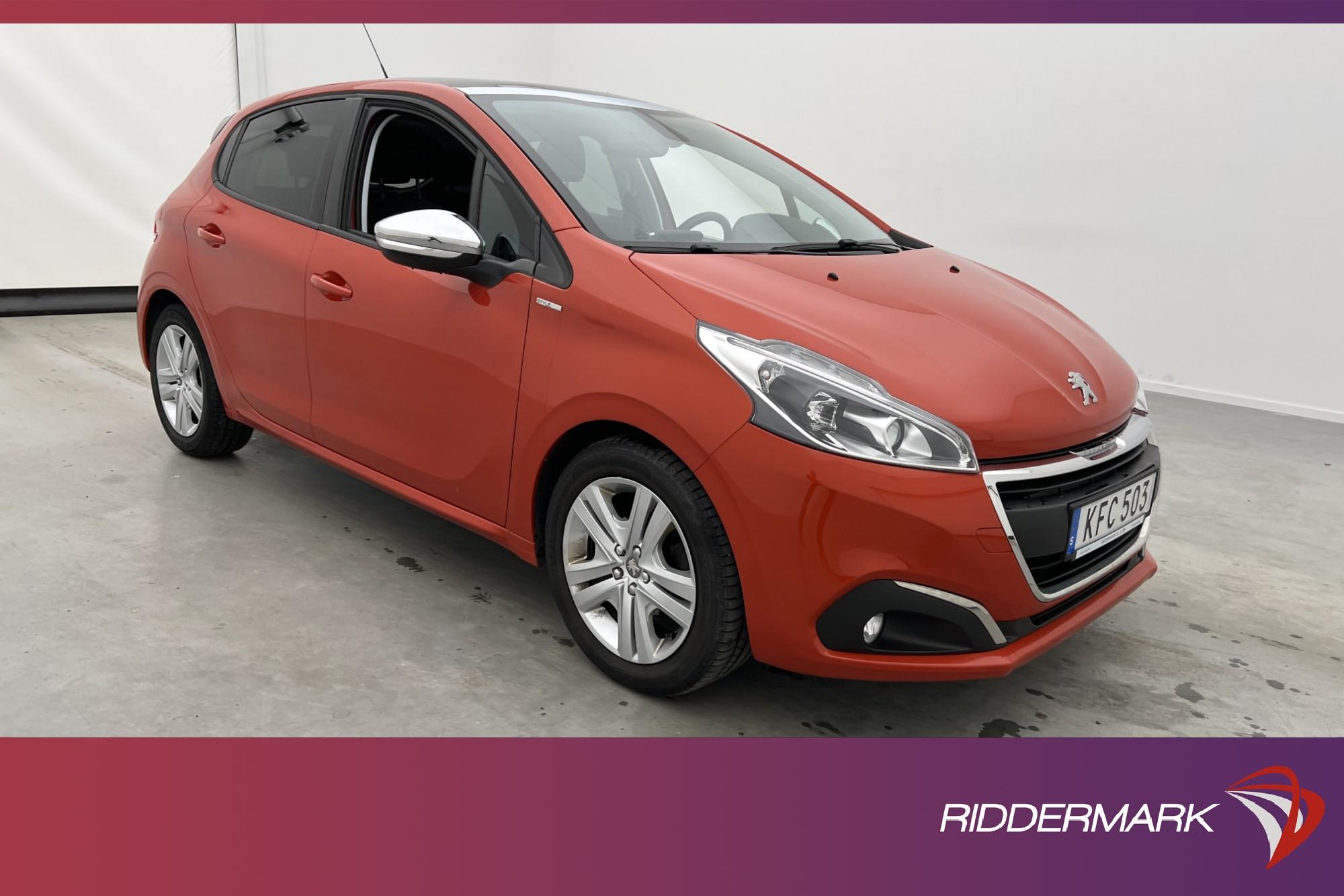 Peugeot 208 1.2 82hk Style Pano Sensorer Kamrem-Bytt Välserv