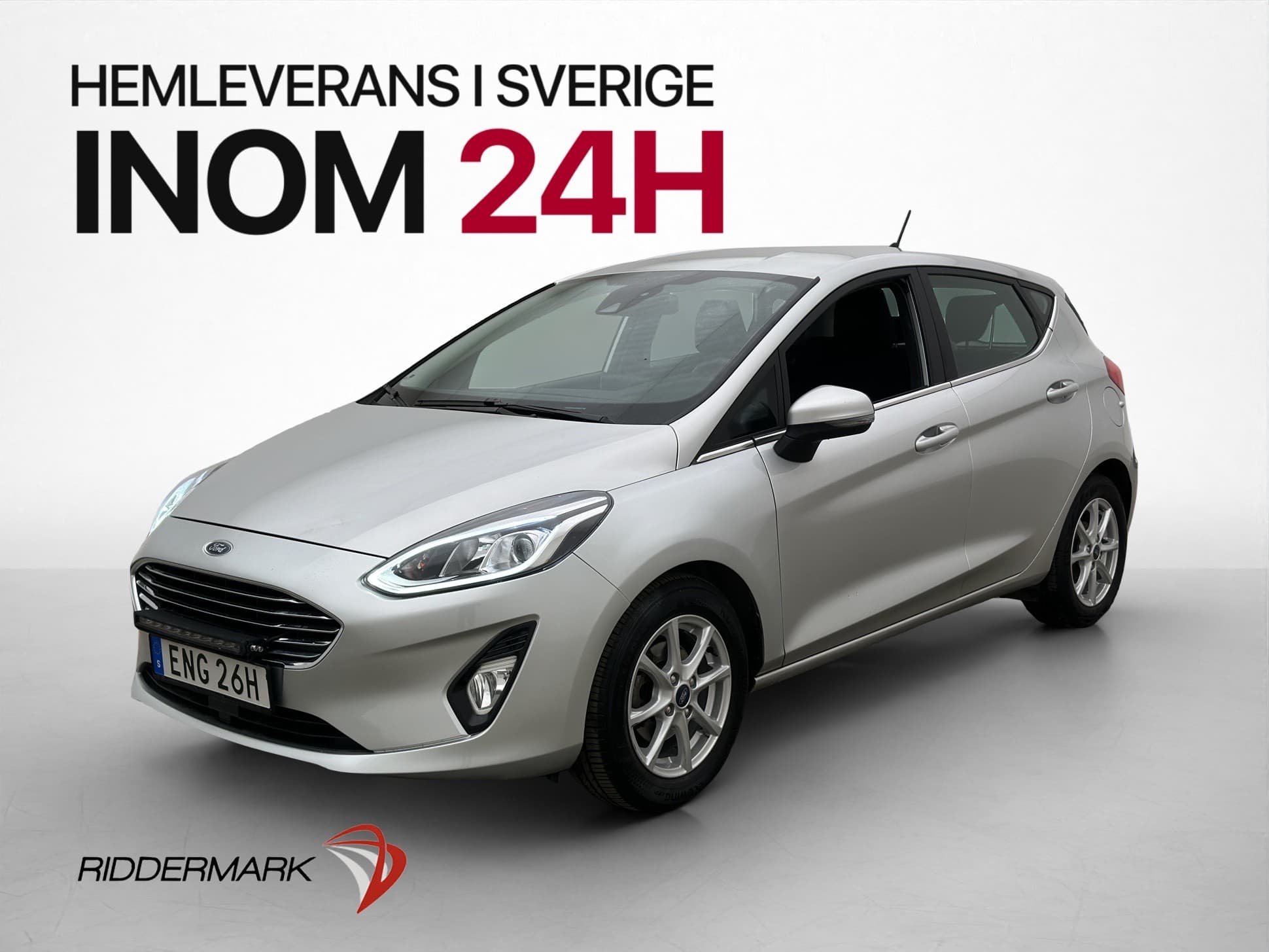 Ford Fiesta 125hk Titanium LED-Ramp P-Sensorer CarPlay