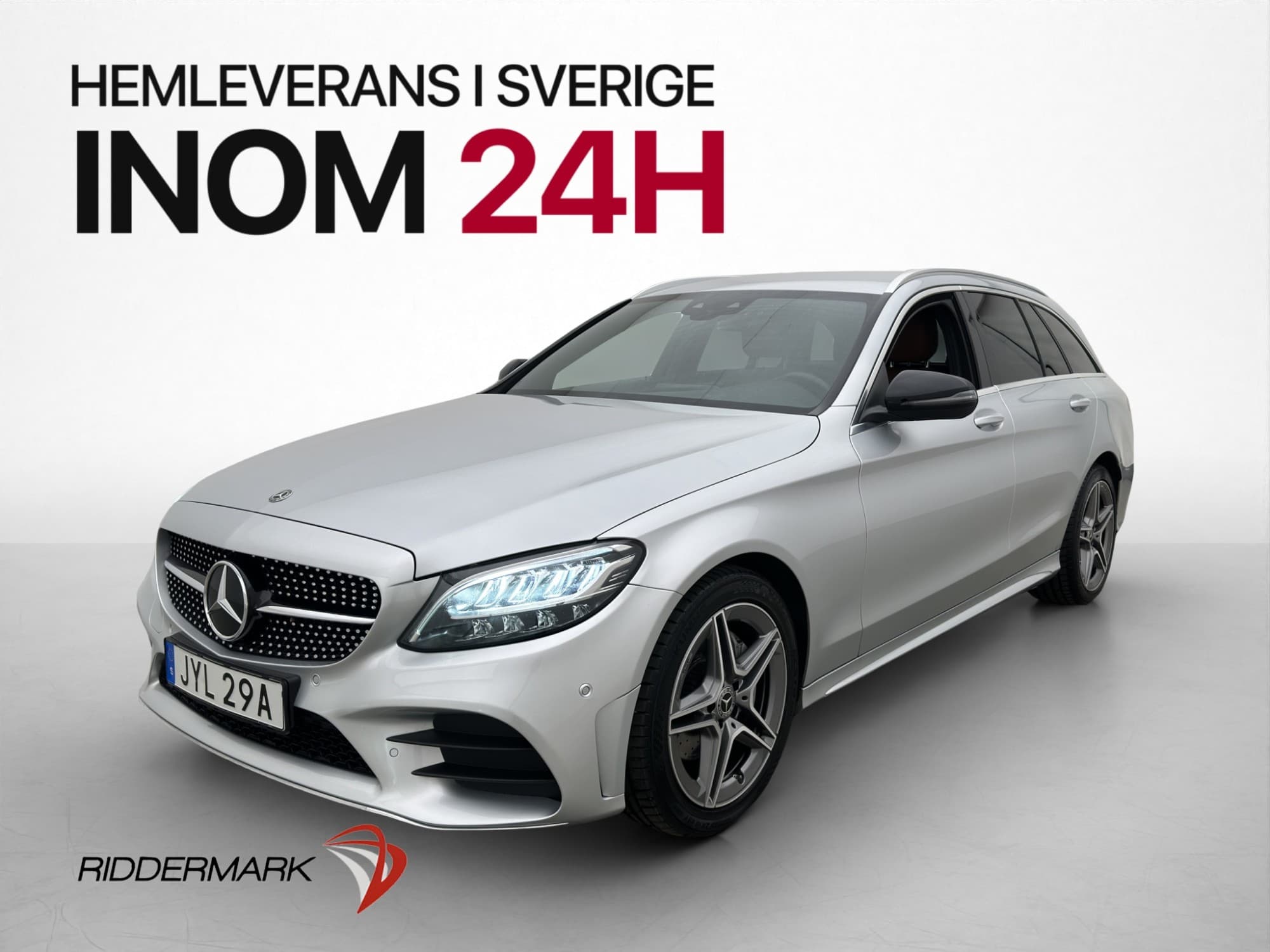 Mercedes-Benz C200 T AMG Line 184hk Drag Kamera Skinn Navi