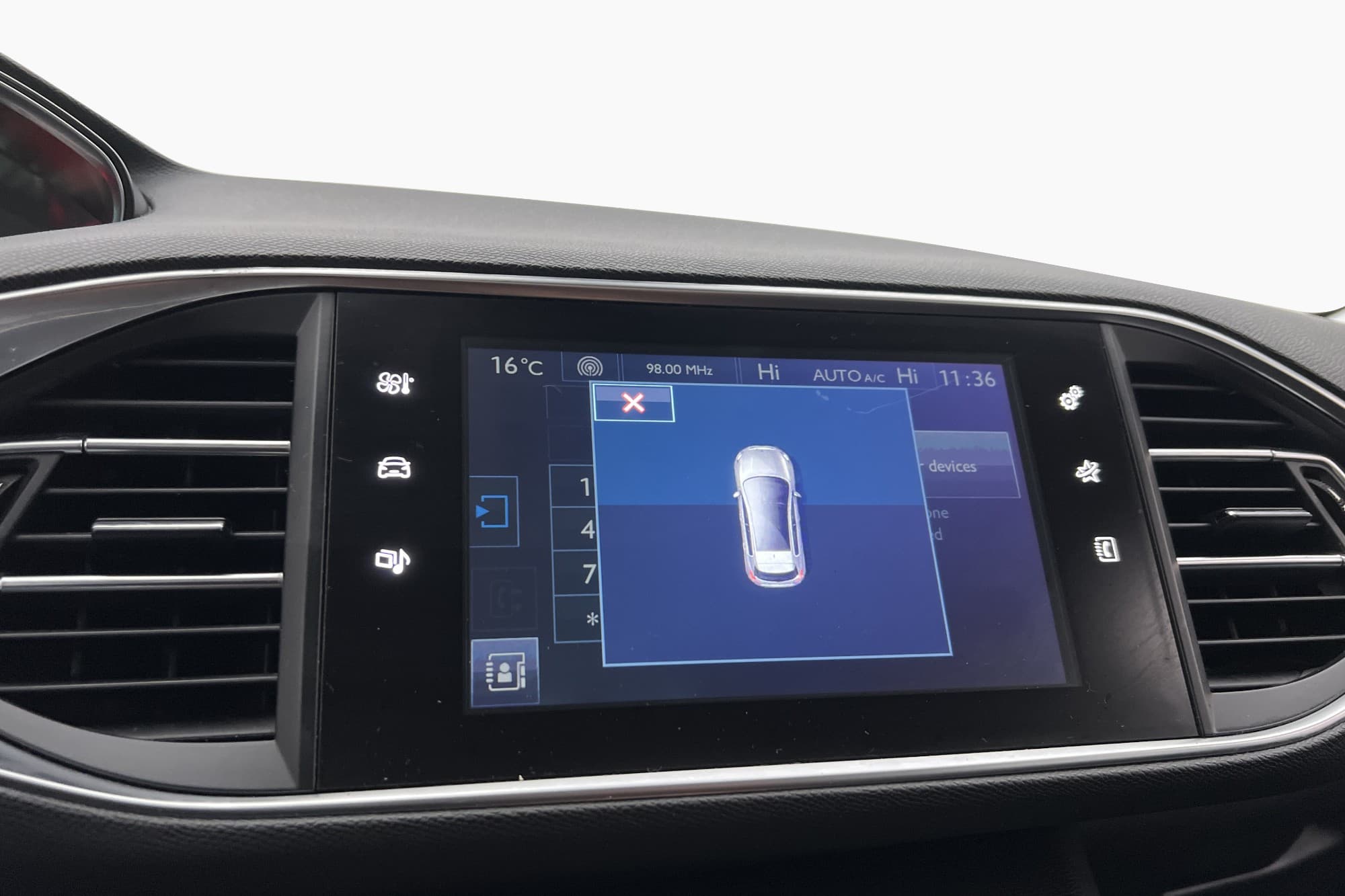 Peugeot 308 Active P-Sensorer Bluetooth Bränslesnål