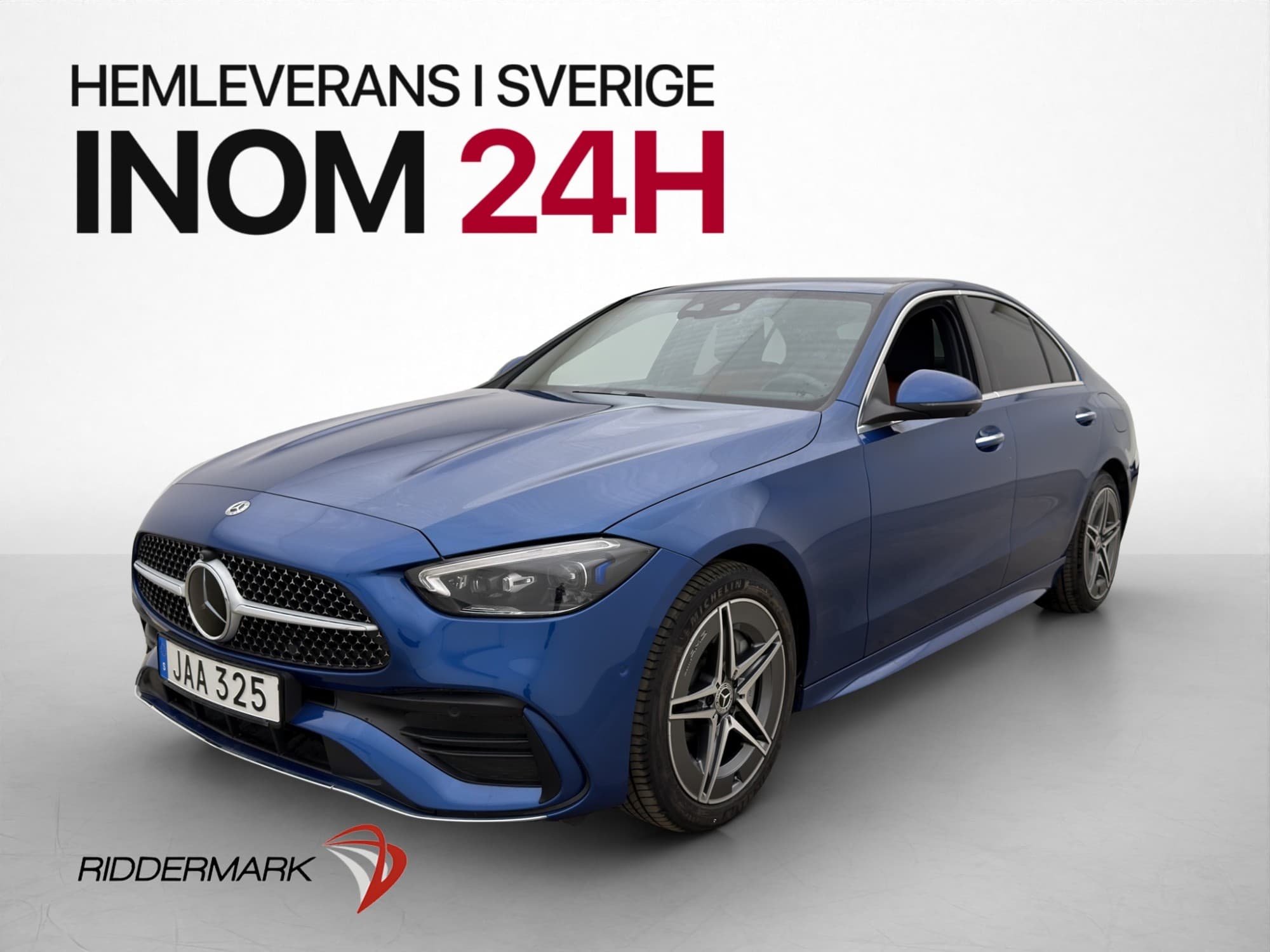 Mercedes-Benz C300 e 313hk AMG Värm Navi Kamera Läderklädsel