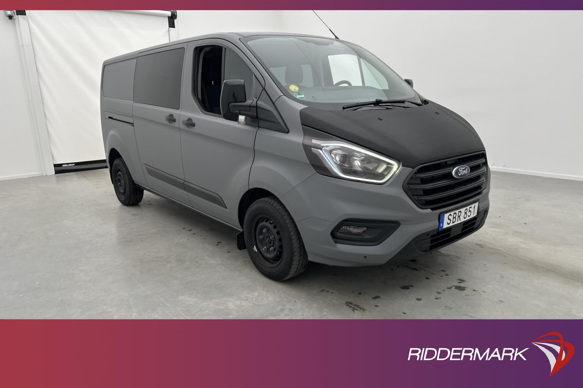 Ford Transit Custom CrewVan L2 D-Värm Drag 6-Sits Moms STUK 