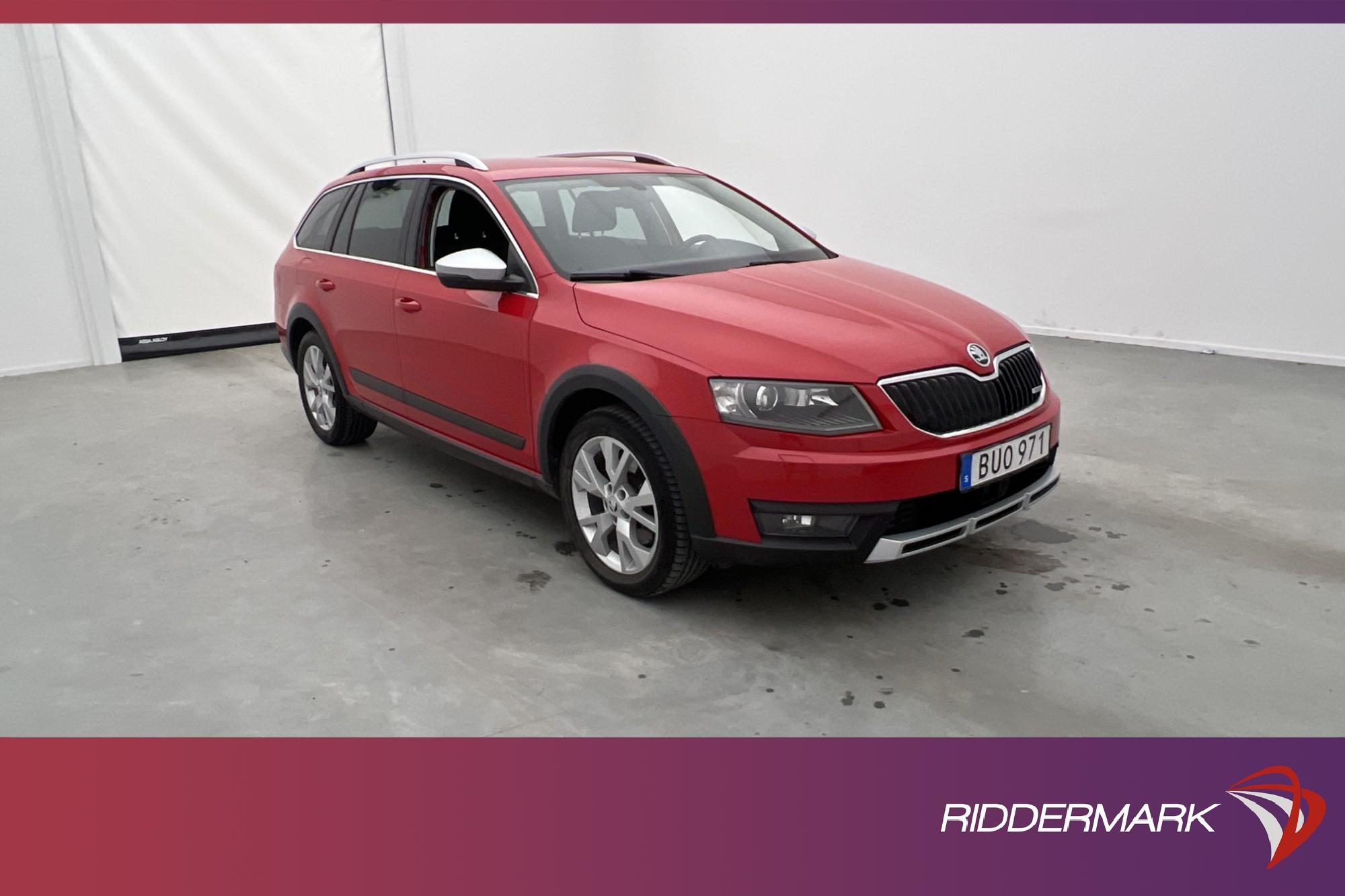 Skoda Octavia Scout TDI 4x4 184hk Värm Sensorer CarPlay Drag